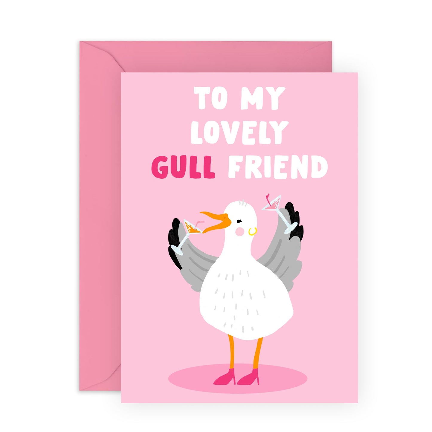 Girlfriend Birthday Card For Women - To My Lovely Gullfriend - Funny Anniversary Card For Her - Valentine's Celebration Congratulations Greeting Cards - Comes With Fun Stickers By Central 23