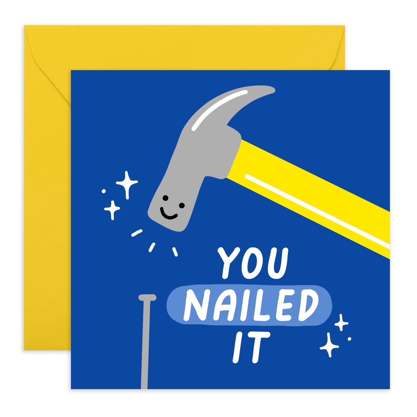 Congratulations Card - 'You Nailed It' - Gifts for Fresh Graduates, Getting Driver's License, Passing Examinations & Tests - Achievements - Comes with Fun Stickers
