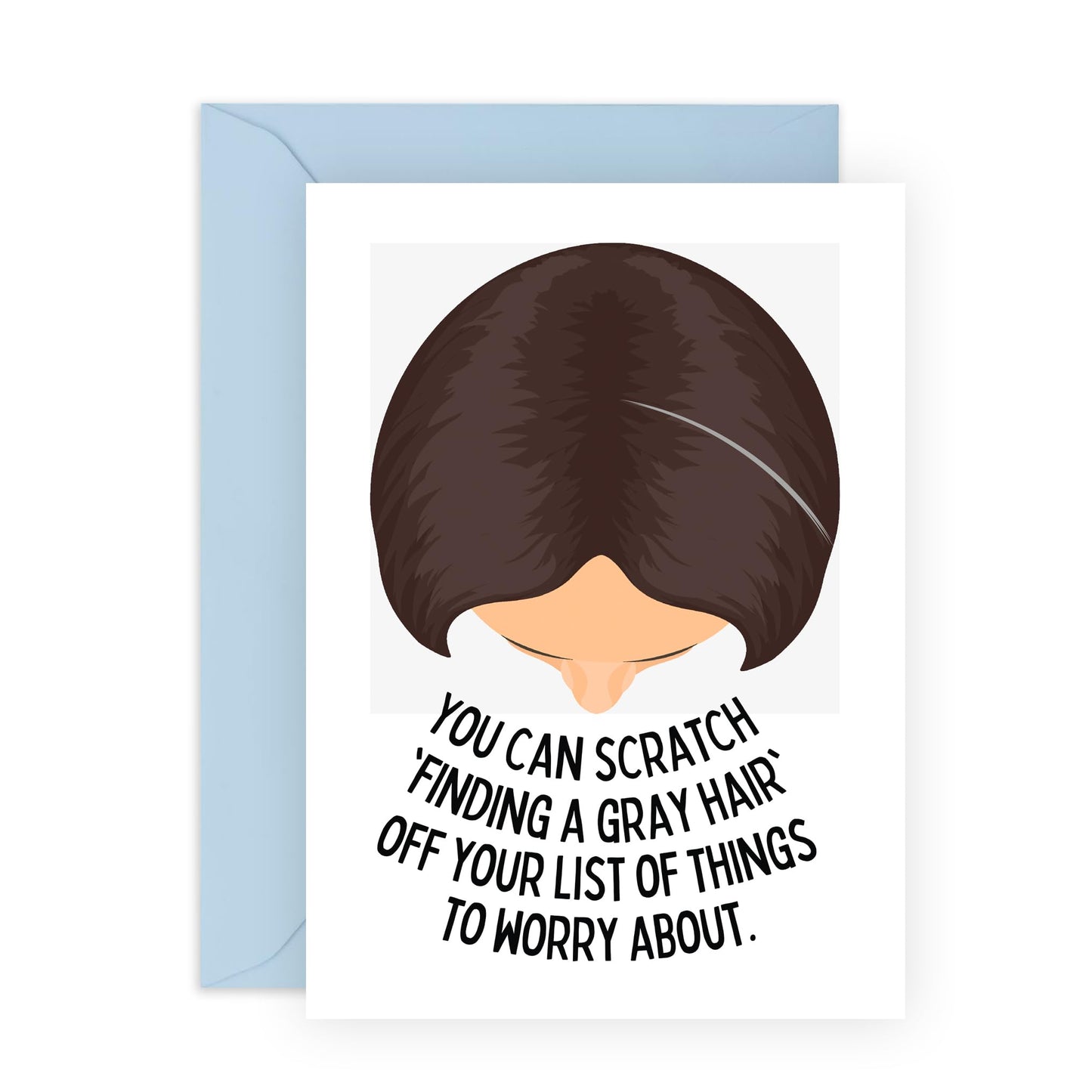 Birthday Cards For Women Mum Wife Aunt - Finding A Grey Hair - Hilarious Greeting Cards For Her - Humour Greeting Card - Funny Cards For Friends - Comes With Stickers By Central 23