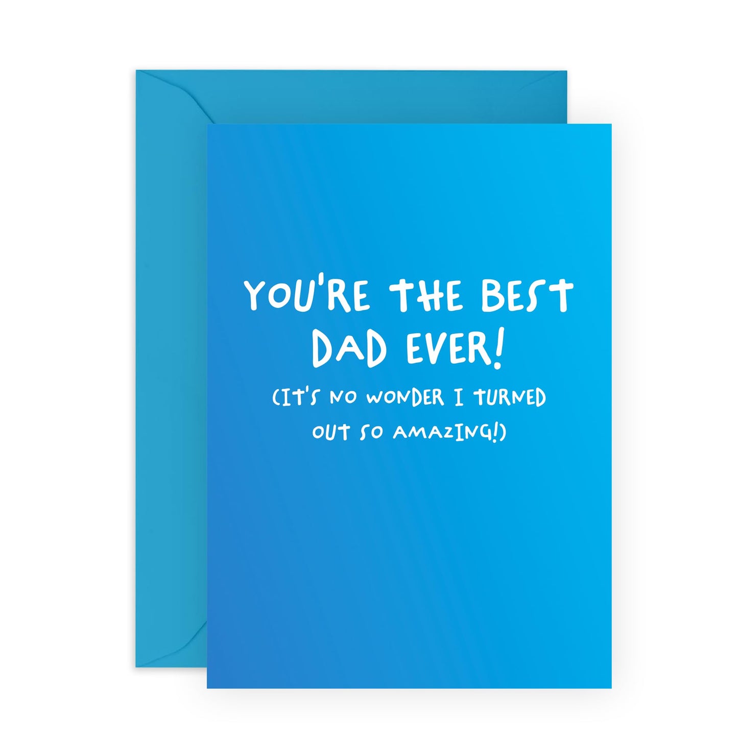 Funny Dad Birthday Card - The Best Dad Ever! - Hilarious Jokes Pun Humour - Happy Birthday Dad Cards From Son Daughter - Gifts For Him Men Papa Pop Daddy - Comes With Stickers By Central 23