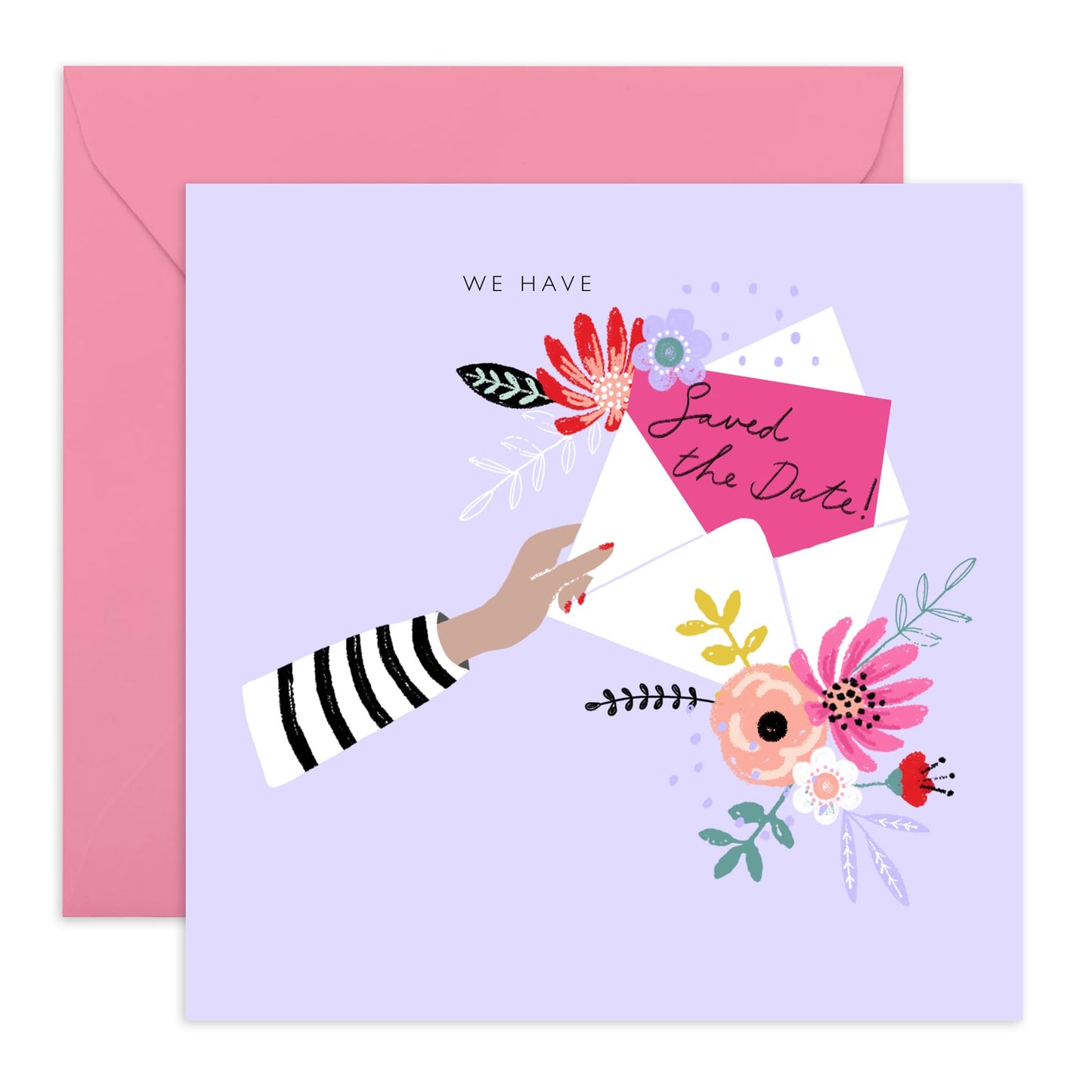 Wedding Reply Card From Guest - Envelope Save The Date Purple - Wedding Acceptance Card - Rsvp Reply Card Bridesmaid Groomsman - Wedding Invitations Groom Bride - Comes With Fun Stickers By Central 23