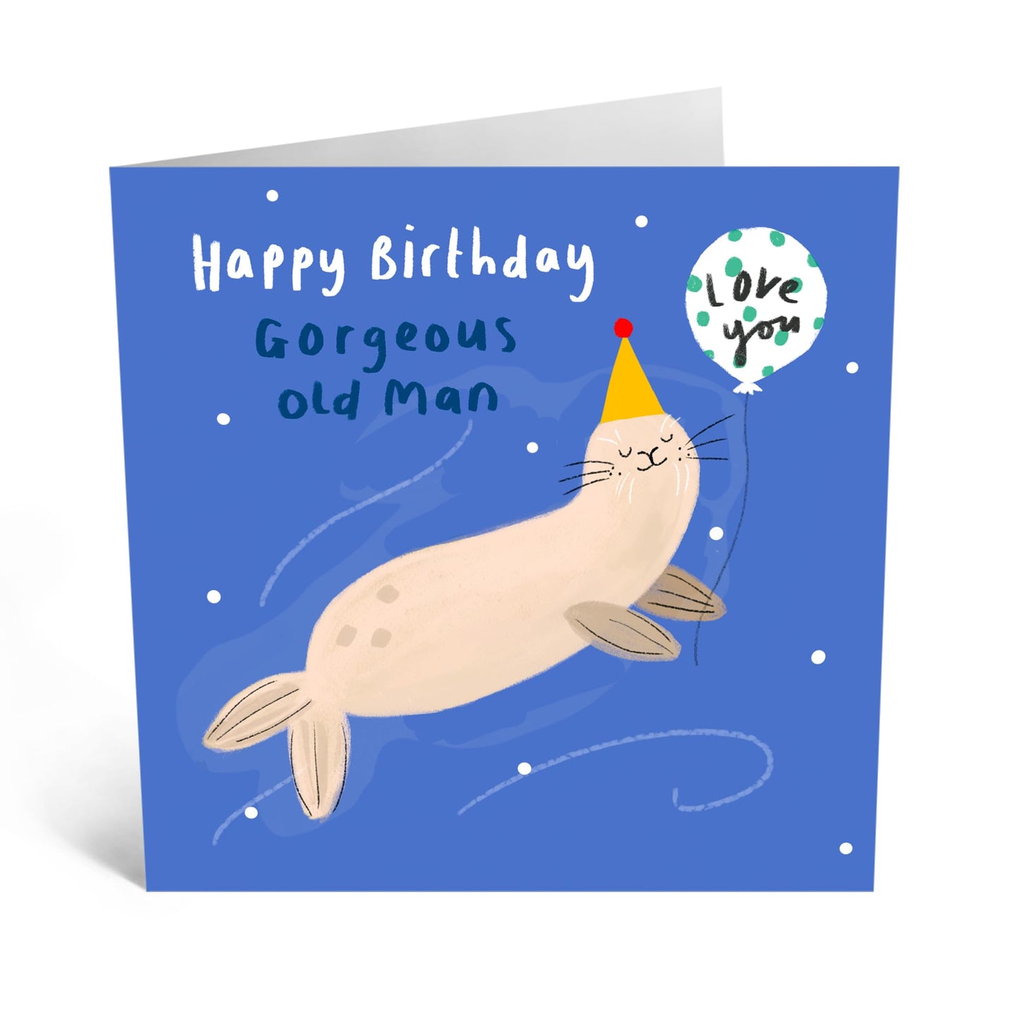 Birthday Greeting Card - 'SEAL HBD' - Perfect for Celebrating with a Cute Seal-Themed Design and Cheerful Twist - Ideal for adding Adorableness to Any Birthday - Comes With Stickers By Central 23