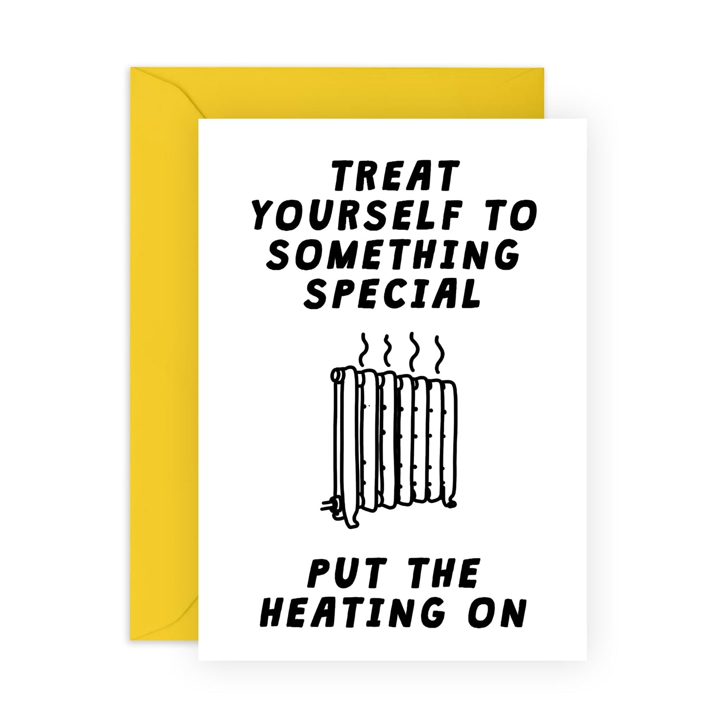 Birthday Cards For Him Her - Put The Heating On - Funny Greeting Cards From Husband - Birthday Cards For Wife Husband - Humorous Gift From Friend - Comes With Fun Stickers By Central 23