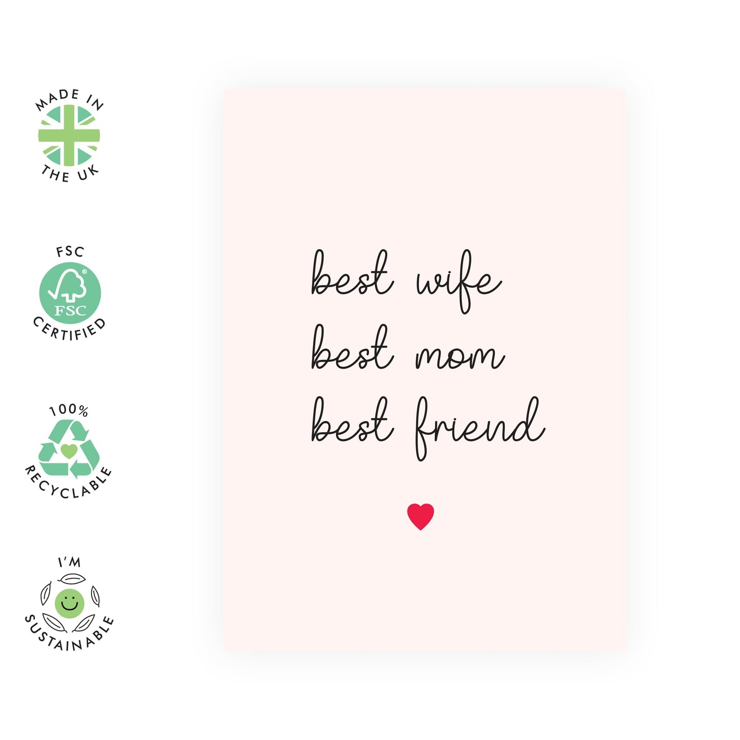 Central 23 Wedding Anniversary Card For Wife - Best Wife Mom Friend - Sweet Gift For Her - Valentine's Day Card For Women - Comes With Stickers