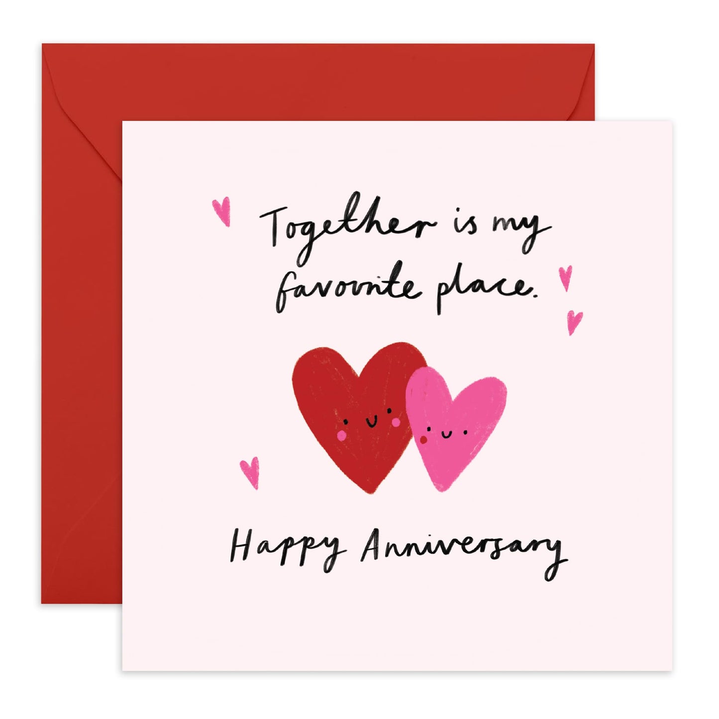 Partner Romantic Card - Happy Anniversary Together - Anniversary Card For Wife Husband - Valentines Card For Boyfriend Girlfriend - Wedding Card For Wife Husband - Comes With Stickers By Central 23