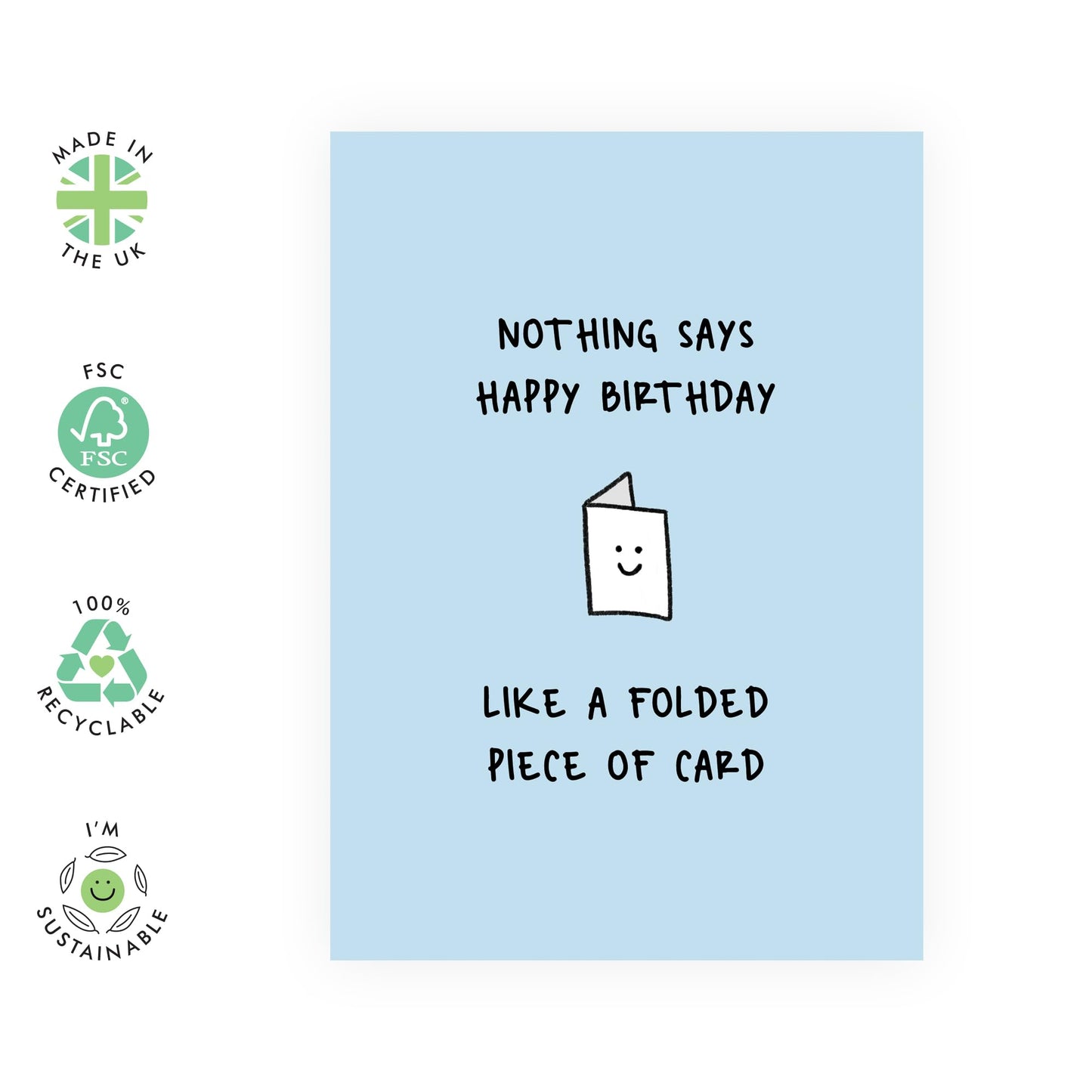 Funny Birthday Card - Folded Piece Of Card - Humorous Birthday Cards For Sister Or Brother - Best Friend Birthday Card - Gift For Mum Dad Nan Grandad - Comes With Stickers - By Central 23