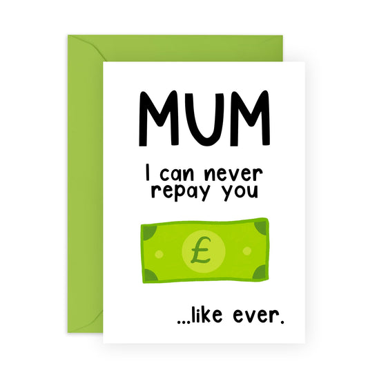 Funny Thank You Cards For Mum and Dad - Thanks For Wiping My Bum - Birthday Card, Mothers Day, Fathers Day Card for Him, Her, Ma, Pop, Daddy, Mummy, from Son or Daughter- Comes With Stickers