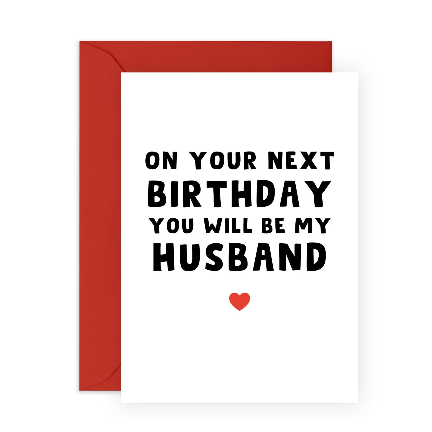 Birthday Greeting Card - 'YOUR NEXT BIRTHDAY HUSBAND' - Perfect for Celebrating a Birthday with a Fun Twist - Ideal for Fiancés, Partners, and Soon-to-Be Husbands - Comes with Stickers By Central 23