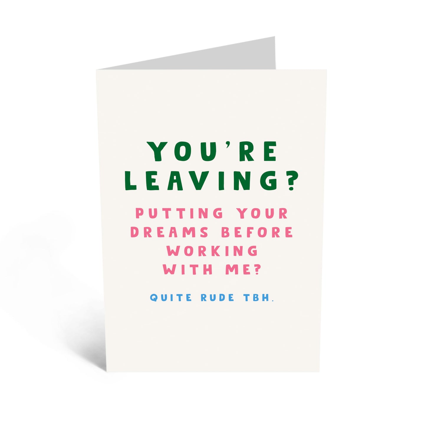 Farewell Greeting Card - 'YOU'RE LEAVING' - Perfect for Adding a Thoughtful and Supportive Touch with a Twist of Humor - Ideal for Him Her Boyfriend and Loved Ones - Comes with Stickers By Central 23