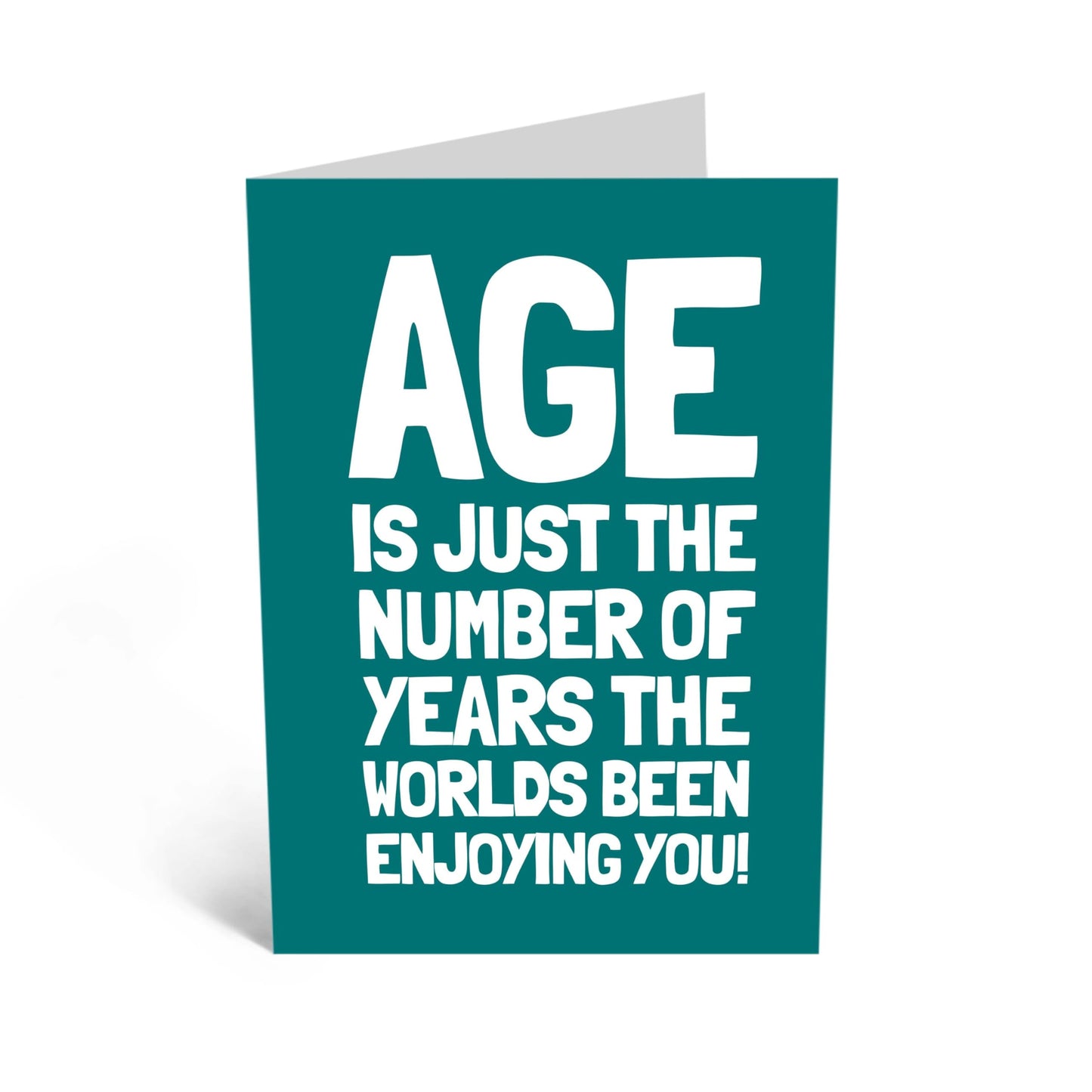 Birthday Greeting Card - 'THE WORLD'S BEEN ENJOYING YOU' - Perfect for Celebrating Your Loved Ones Special Day- Ideal for Him Her Wife Husband Friends Family BFFs- Comes With Stickers By Central 23