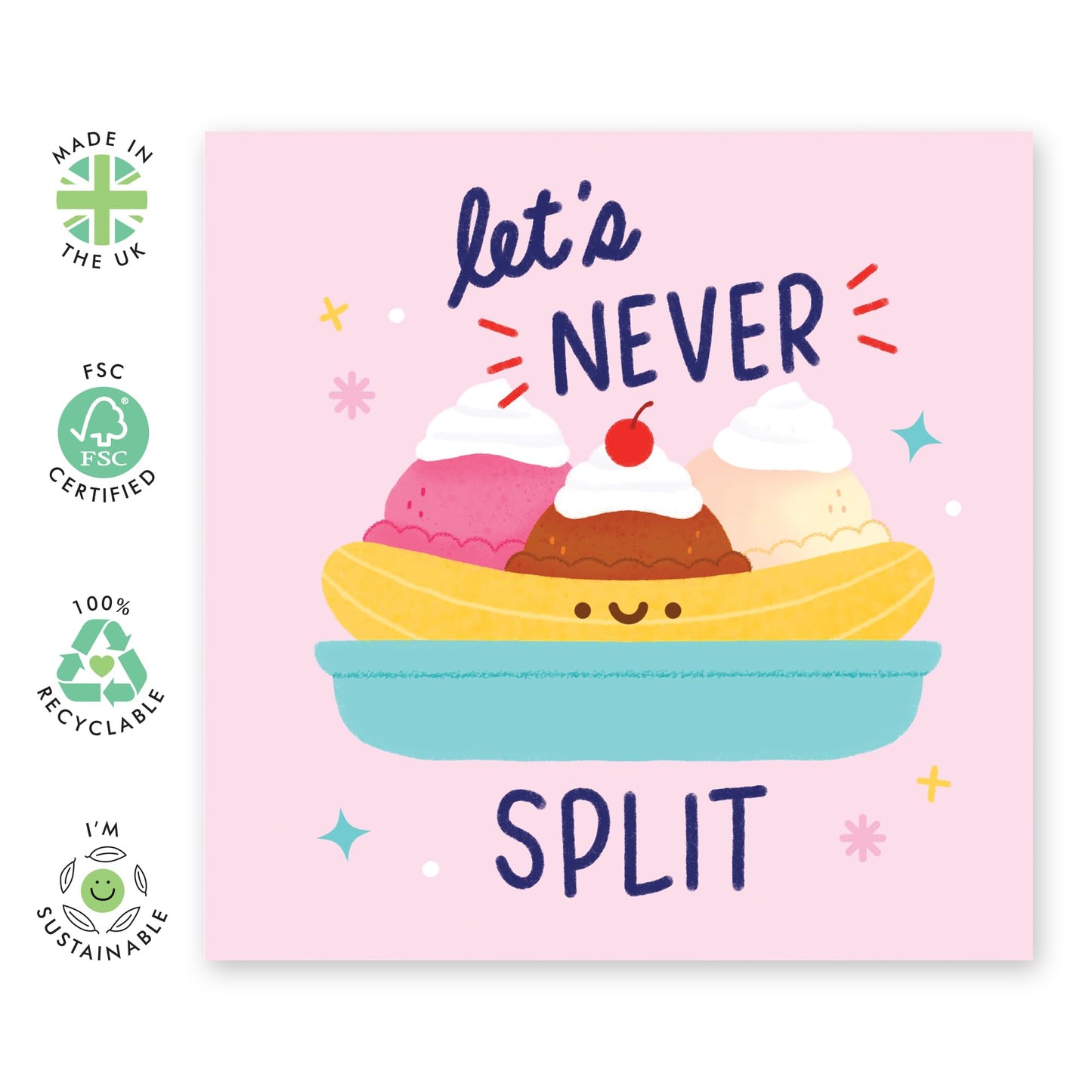 Anniversary Cards For Wife Husband - Split - Funny Valentines Cards For Boyfriend Girlfriend - Romantic Card - Wedding Anniversary Card For Couple - Comes With Stickers By Central 23