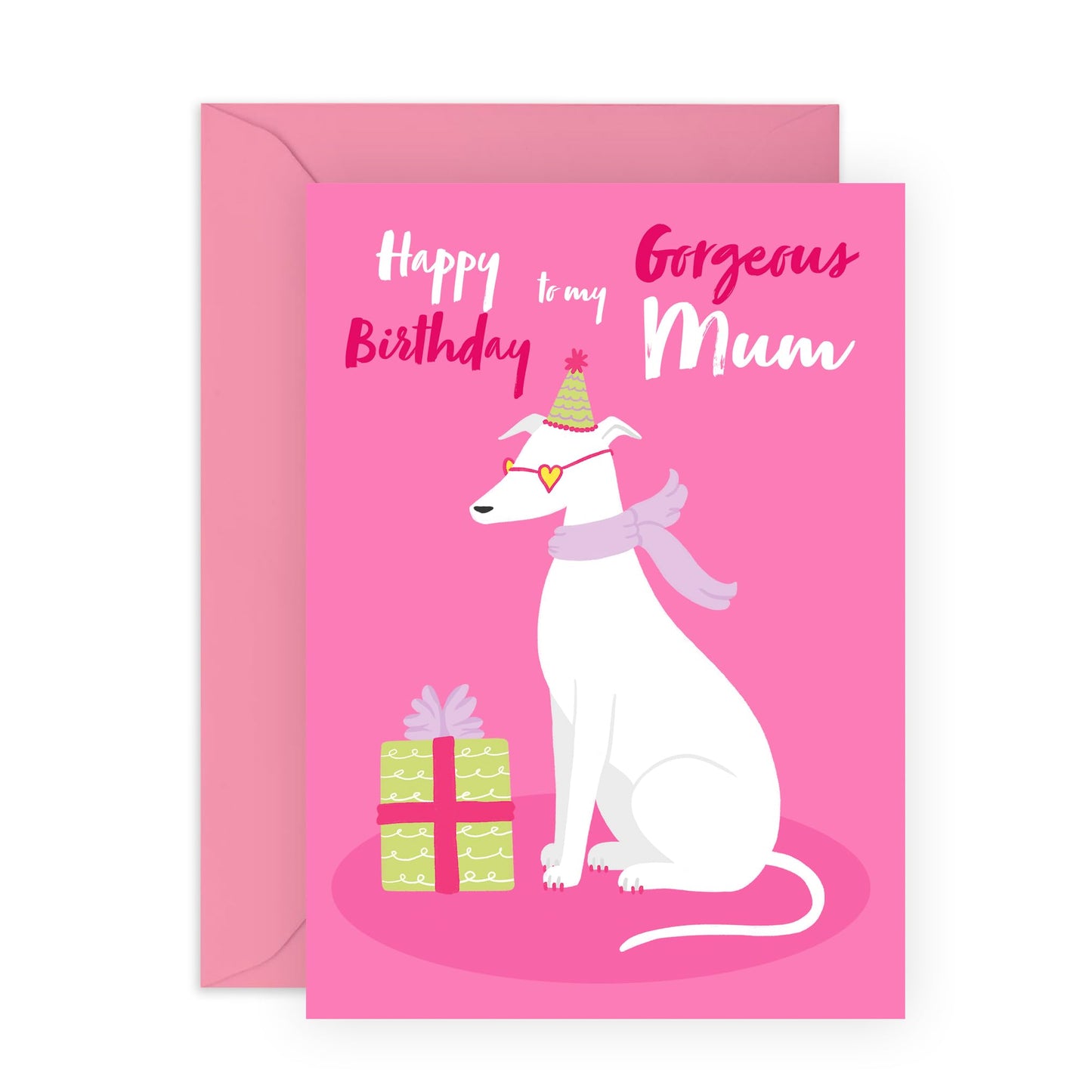 Mum Birthday Card For Her - Birthday Dog Gorgeous Mum - Cheeky Greeting Cards For Mum Mother Mummy - Pet Owners - Greeting Cards For Fur Parents - Comes With Fun Stickers By Central 23