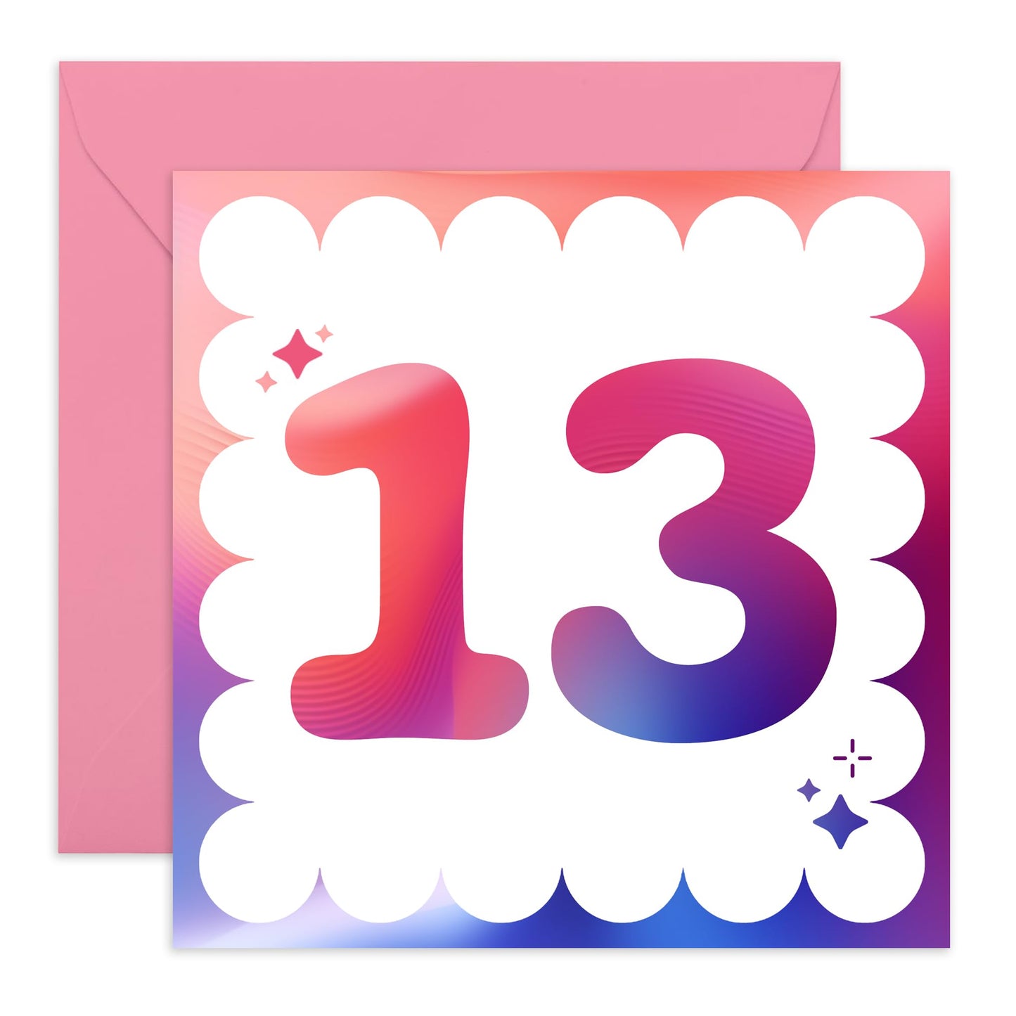 13th Birthday Card Girl Boy Kids - Milestone Age Thirteen - Happy Birthday Cards 13 Year Old - Thirteenth Bday Gifts For Son Daughter Nephew Niece Grandson - Comes With Stickers By Central 23