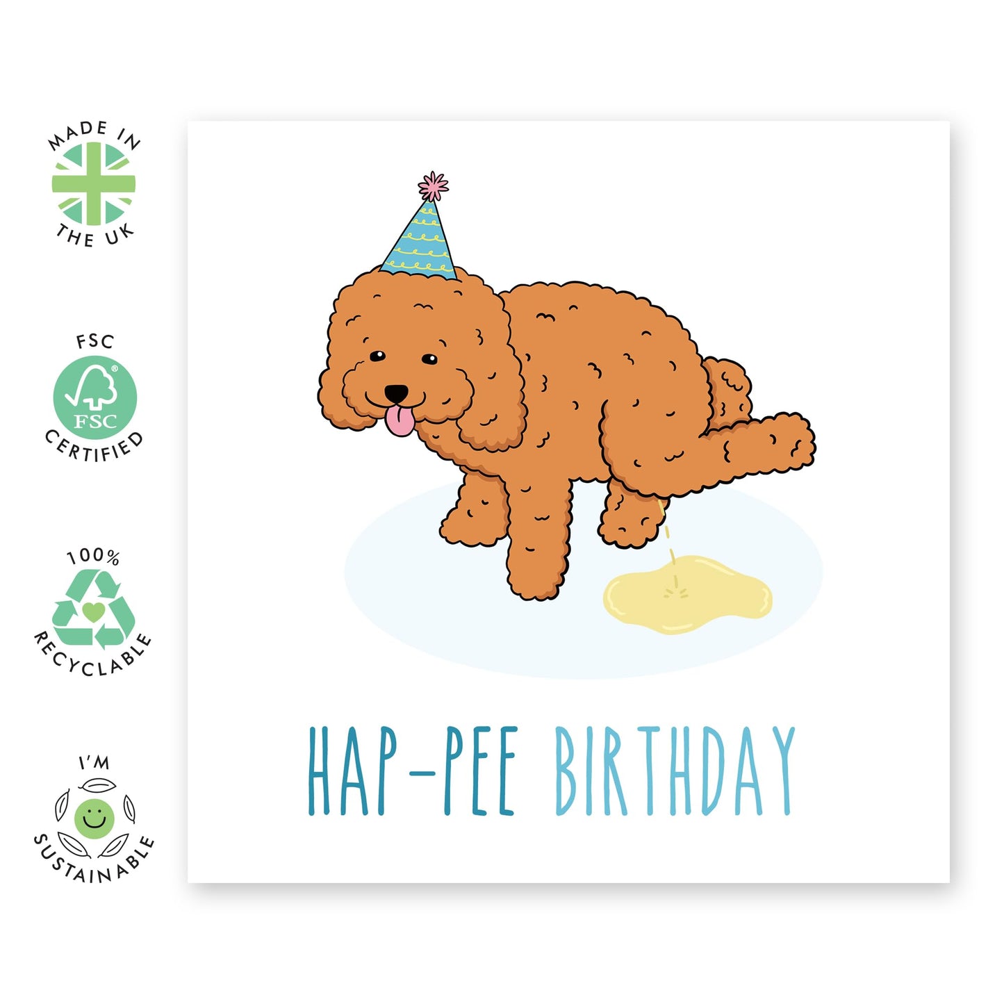 Birthday Card For Pet Owners - Party Animals Birthday - Greeting Cards For Fur Parents - Cheeky Greeting Cards For Sister Friend - For Fur Mum Dad - Comes With Stickers By Central 23
