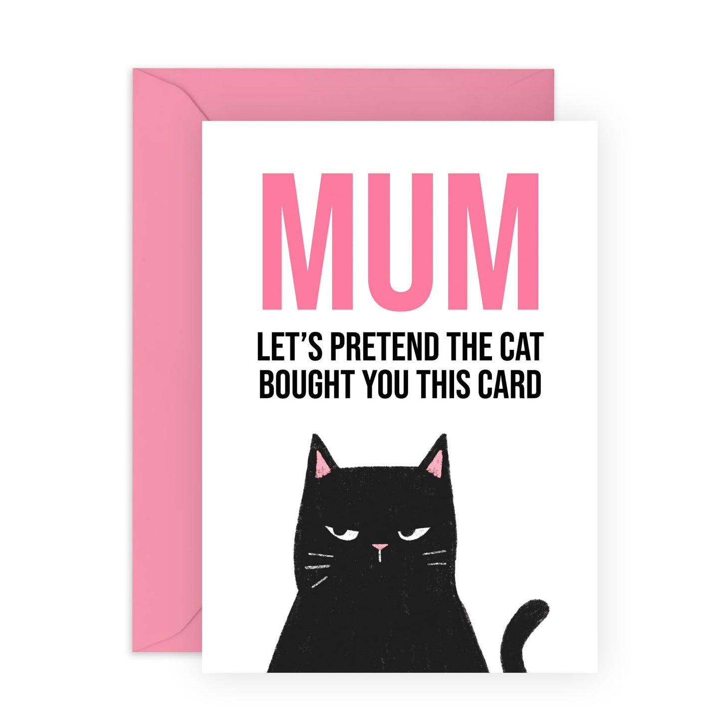 Funny Birthday Cards For Mum - Cat Brought You - Mother's Day Card For Women, Her, Mama, Mummy, Mama. - Hilarious Gifts from Daughter Son - Mothers Day Card - Comes With Stickers And Envelope