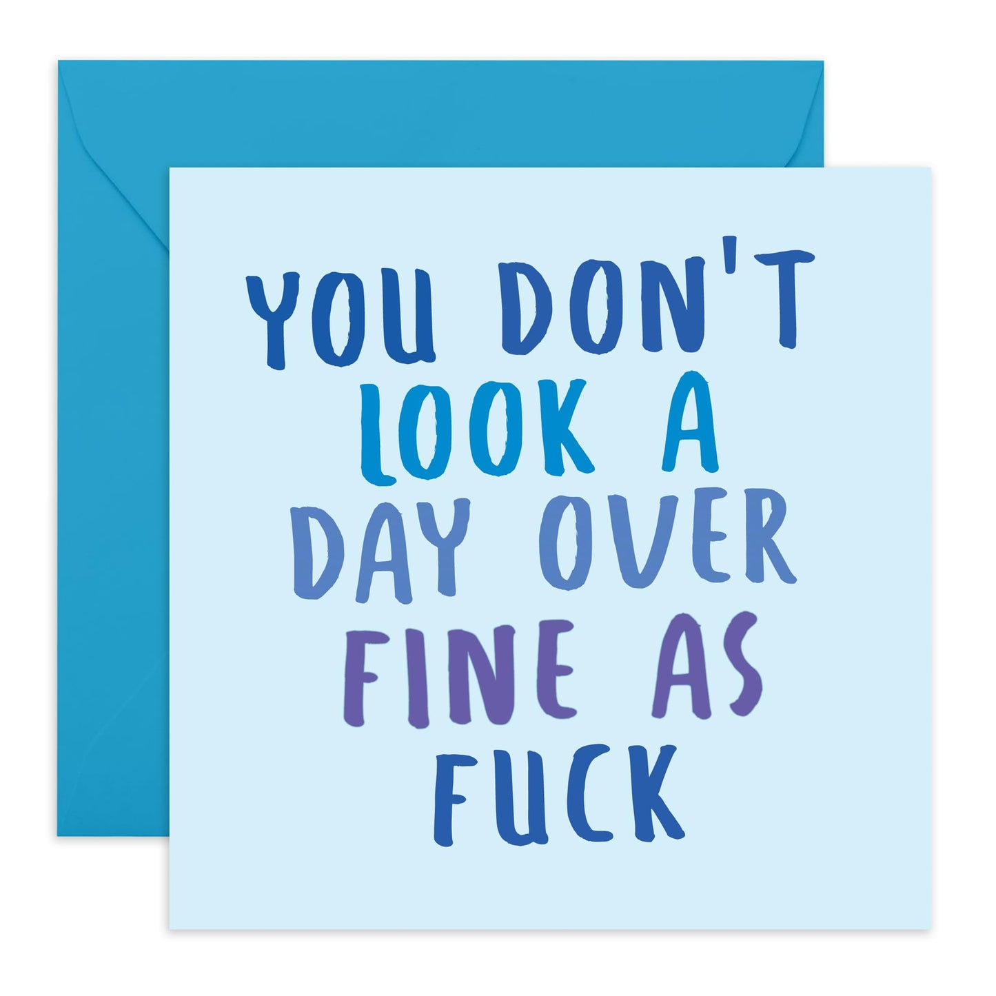 Funny Birthday Cards For Men - You Don't Look A Day Over - Dad Birthday Cards - Hilarious Husband Greeting Cards - Gifts For Him - Comes With Fun Stickers - By Central 23
