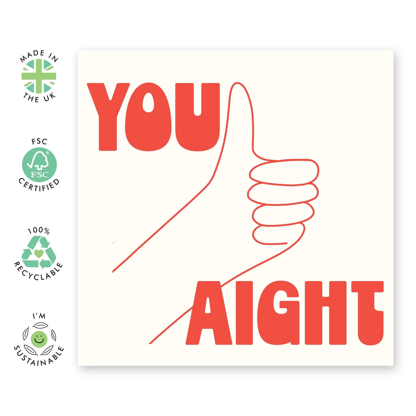 Romantic Anniversary Card For Him - You Aight - Sweet Wedding Anniversary Card For Husband Wife - Valentines Card For Girlfriend Boyfriend Partner - Comes With Fun Stickers By Central 23
