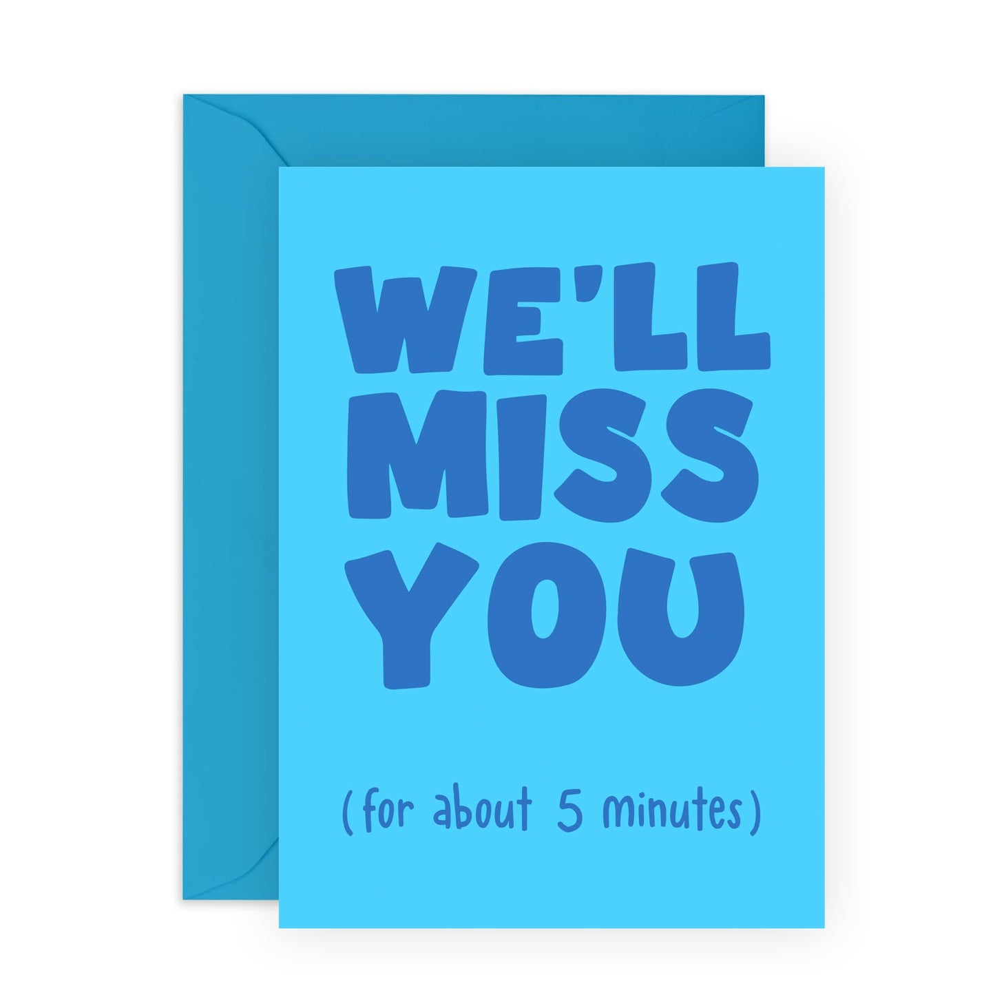 Leaving Cards For Colleagues - We'll Miss You - Funny Goodbye Cards For Coworker Colleague Boss - Farewell Card - Moving Away - Good Luck In Your New Job Card - Comes With Stickers - By Central 23