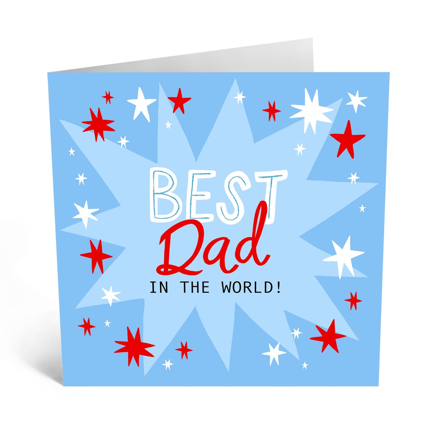 Heartfelt Card - 'BEST DAD IN THE WORLD' - For New Dads Fathers Day Card Dad Birthday From Daughter Son Wife - Appreciation Card - Perfect For Any Occasion - Comes With Stickers By Central 23