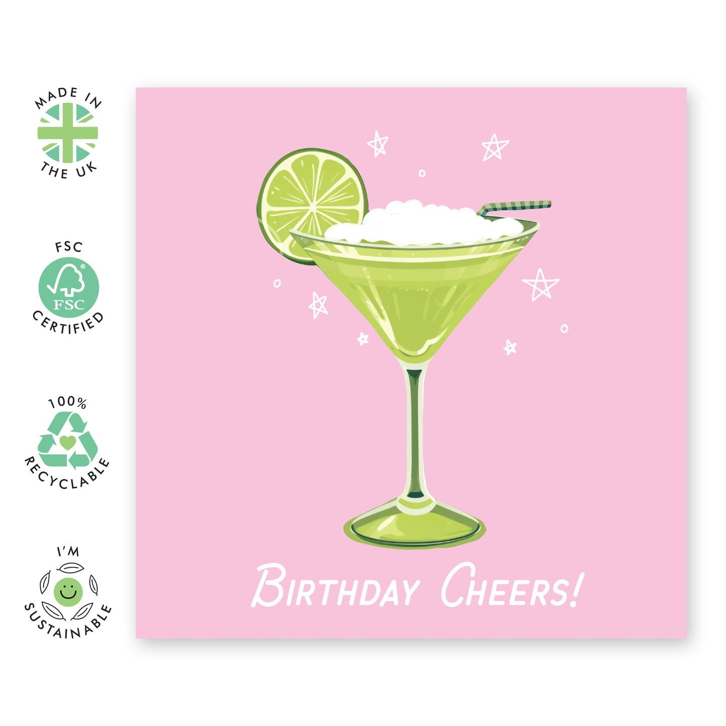 Birthday Cards For Her - Birthday Cheers - Party Birthday Cards For Mum Mummy - Aunt Auntie - Funny Greeting Card - Gift For Sister - Comes With Stickers By Central 23