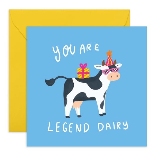 Funny Birthday Cards For Men Women - Legendairy - Sarcasm Humour Greeting Card - Funny Cards For Friends - Greeting Card Gifts - Dad Mum Birthday Card - Comes With Stickers By Central 23