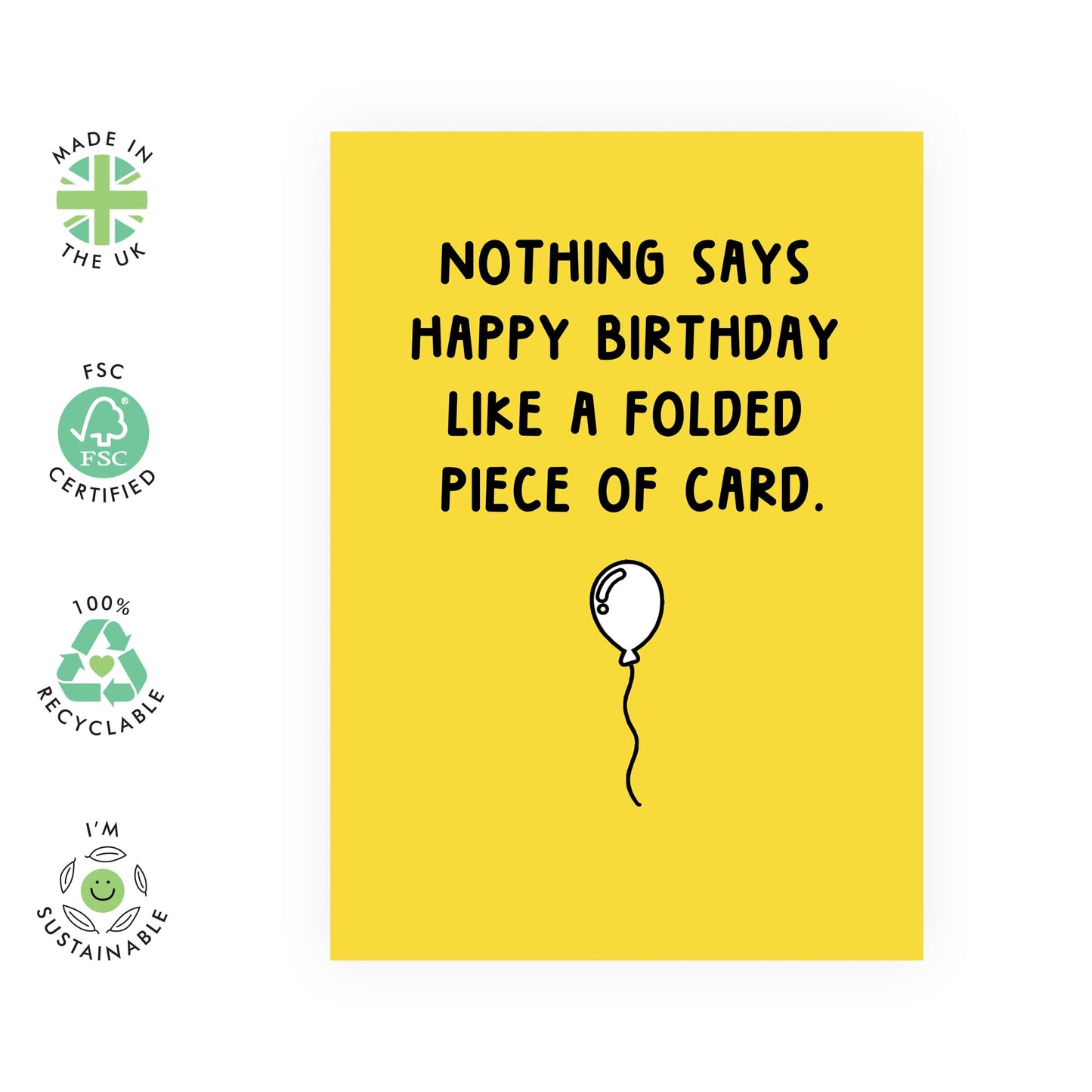 Mens Birthday Cards - Folded Piece Of Card - Humorous Birthday Card For Women - Brother Sister Birthday Card - Best Friend Birthday Gifts - Comes With Stickers - By Central 23