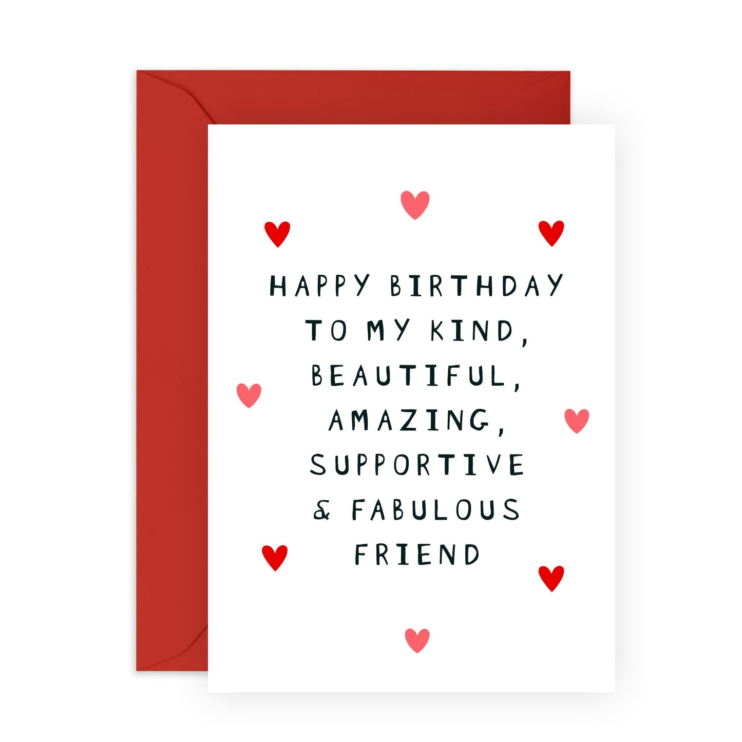 Best Friend Birthday Card For Men Women - Happy Birthday To My Fabulous Friend - Sweet Greeting Cards And Envelopes For Friends Bestie Bff Coworker - Comes With Fun Stickers By Central 23