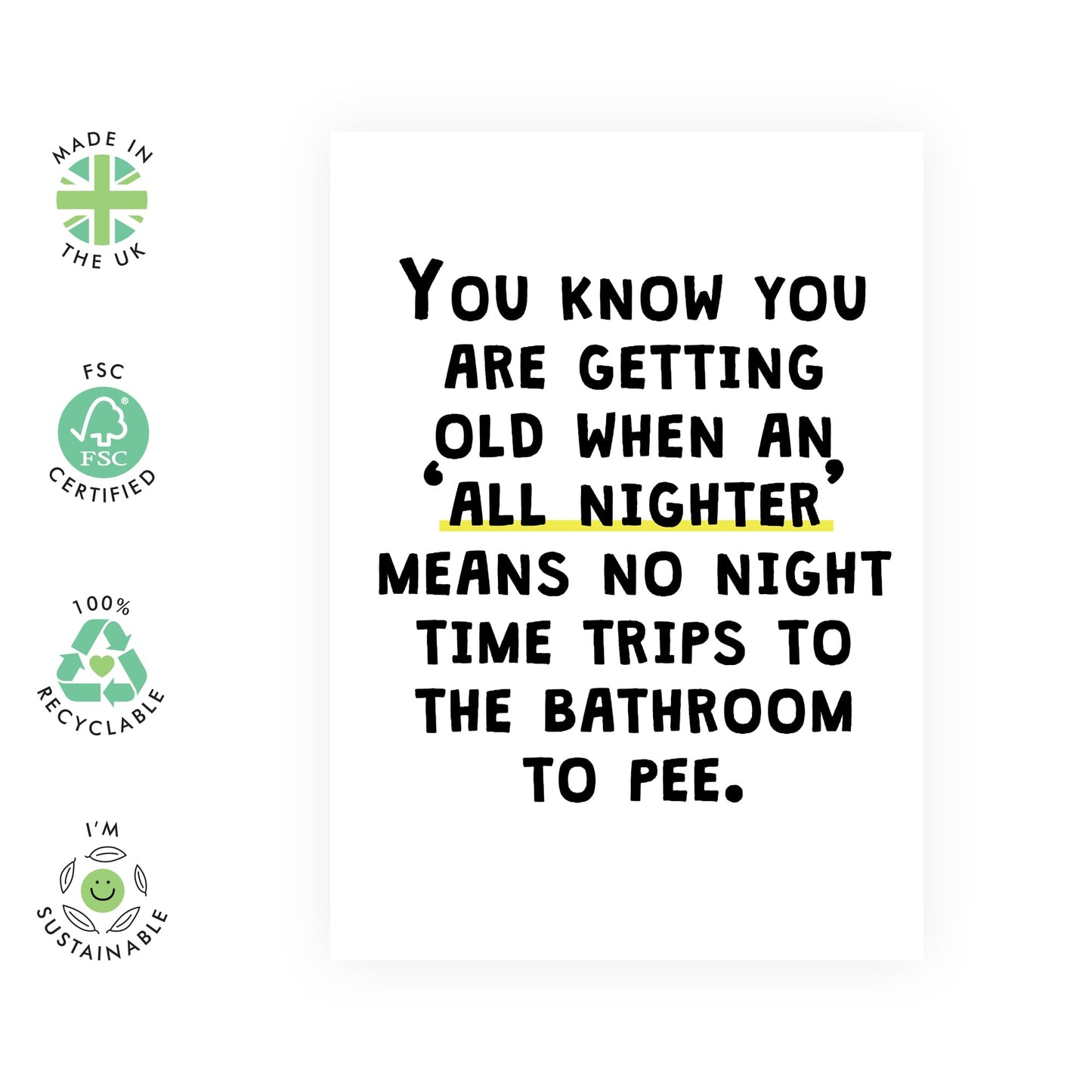Dad Birthday Cards - You Know You Are Getting Old - Mum Birthday Card - Funny Gifts For Nana Grandad - Gifts For Husband Brother Uncle - Comes With Stickers - By Central 23