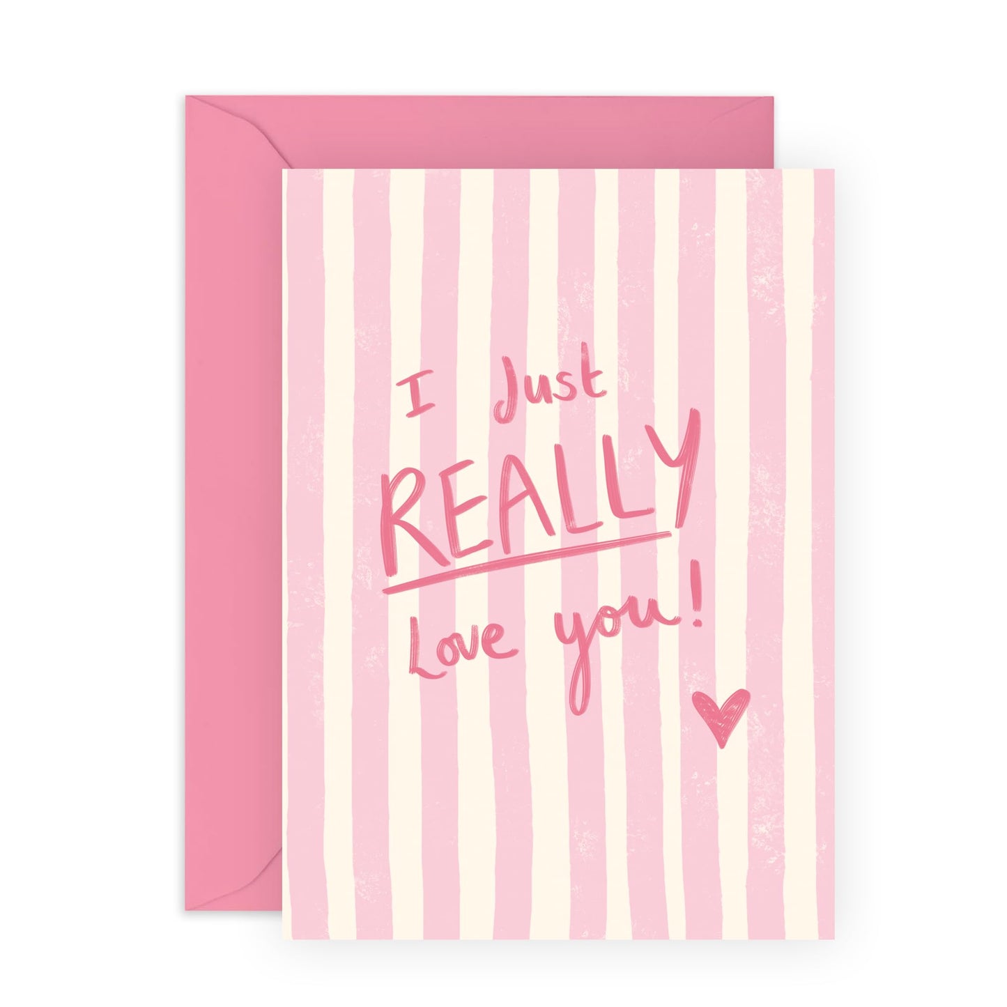 Love Cards For Her - I Just Really Love You - Boyfriend Birthday Card - I Love You Gifts For Him - Anniversary Card For Couple Girlfriend Partner Special Friend - Comes With Stickers By Central 23