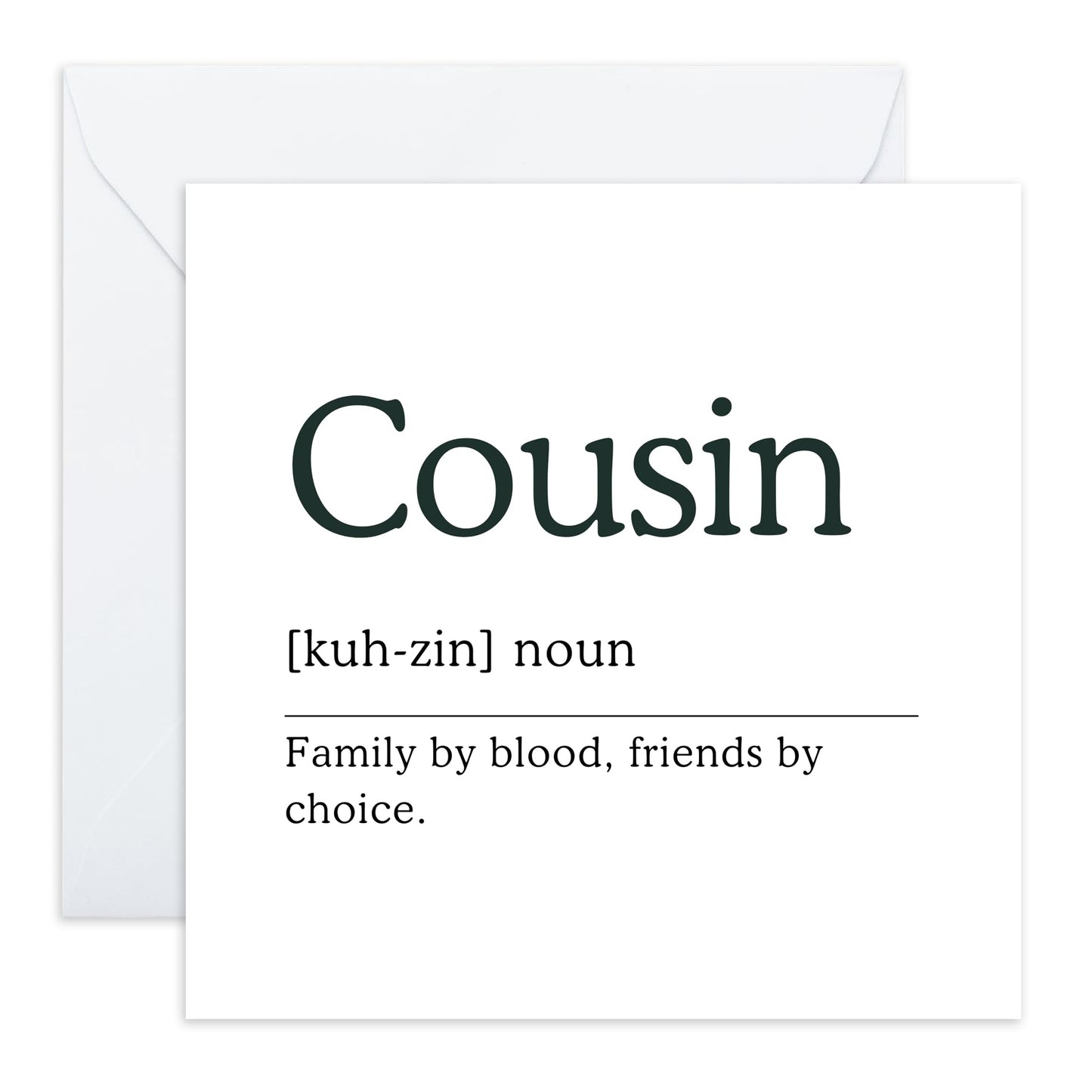 Birthday Card For Cousin - Sweet Greeting Cards For Men Women - Thank You, You Are The Best, Appreciation Cards For Cousins, Best Friend - Gifts For Him Her - Comes With Cute Stickers By Central 23