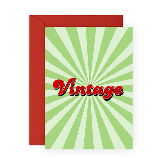 Birthday Cards For Mum - Vintage - Cheeky Greeting Cards For Men Women - Dad Birthday Card - Age Joke - For Nan Grandad - 50th 60th 70th Birthday - Comes With Stickers - By Central 23