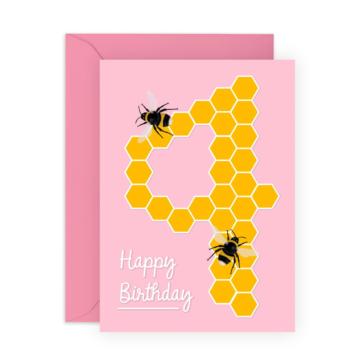 4 Year Old Card For Boys - Happy Birthday Card Age Four - Milestone Baby Card - 4th Bday Bees - Gifts For Kids Son Daughter Niece Nephew - Comes With Fun Stickers - By Central 23