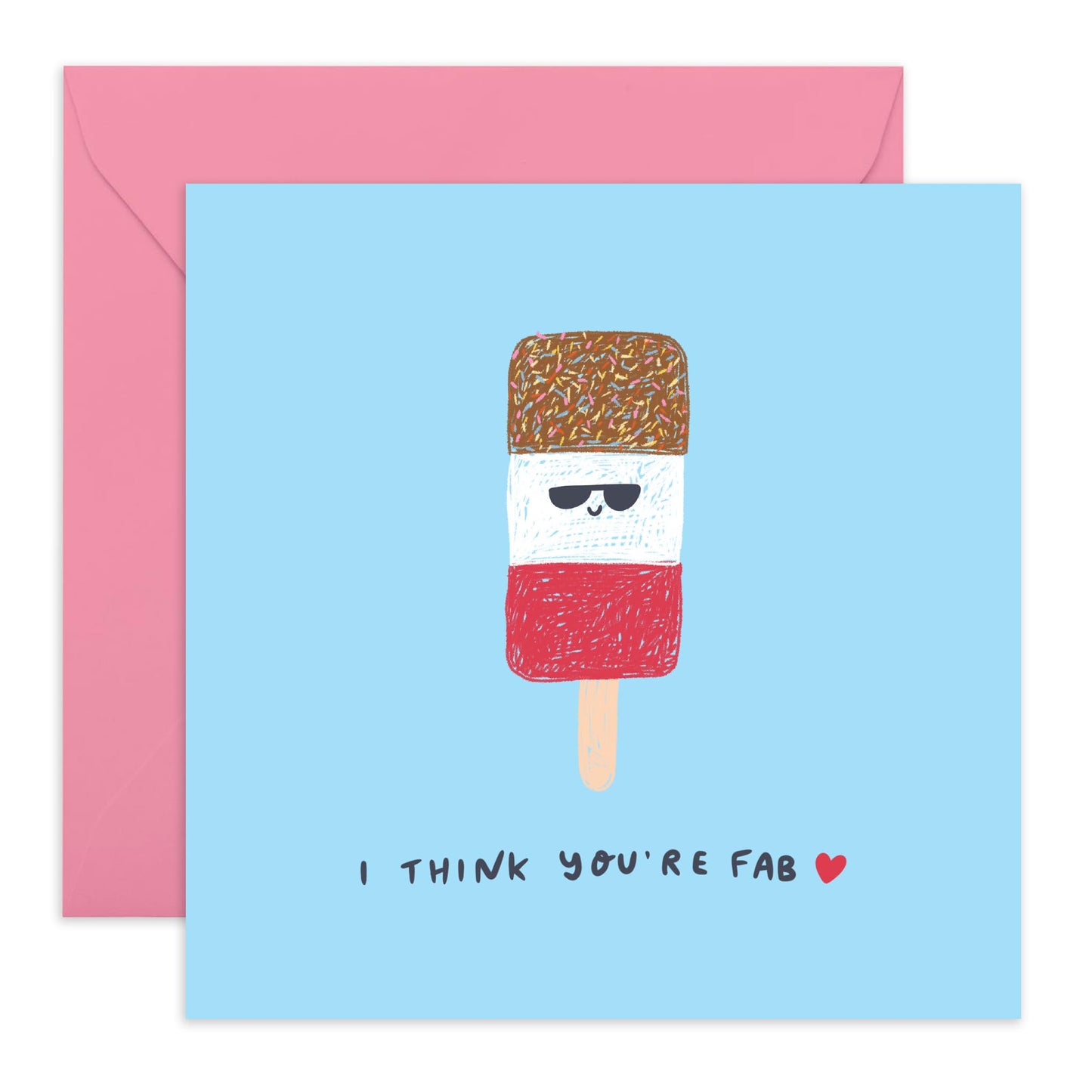 Mum Birthday Cards - Mum I Think You're Fab! - Thank You I Love You Card For Her - Happy Mother's Day Card From Daughter Son - Sweet Thoughtful Gifts For Her - Comes With Fun Stickers By Central 23