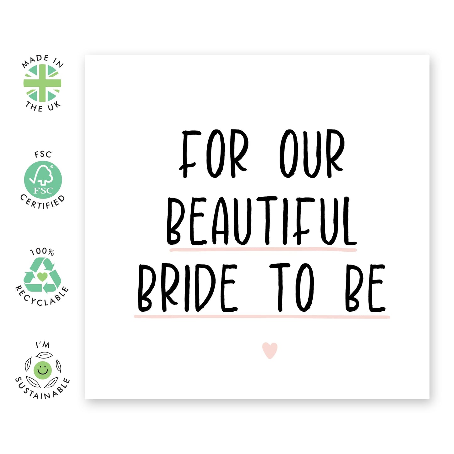 Engagement Card For Women - Beautiful Bride To Be - Congratulations Card For Daughter Granddaughter Sister Friends - Engagement Presents Congrats - Comes With Stickers - By Central 23
