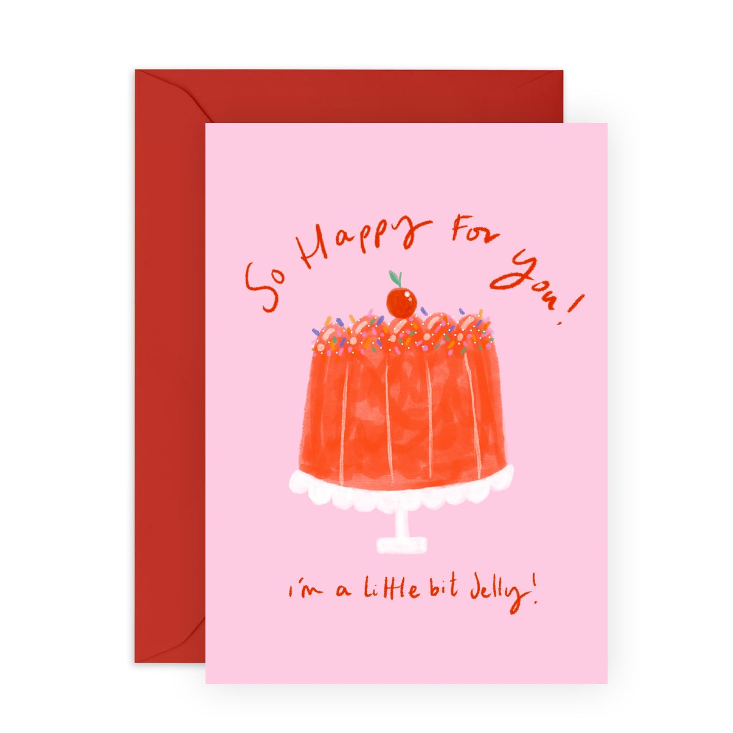 Quirky Greeting Card - 'HAPPY FOR YOU' - Perfect for Sharing in the Joy of Their Special Moments - Ideal for Expressing Genuine Happiness & Support on Any Occasion - Comes With Stickers By Central 23