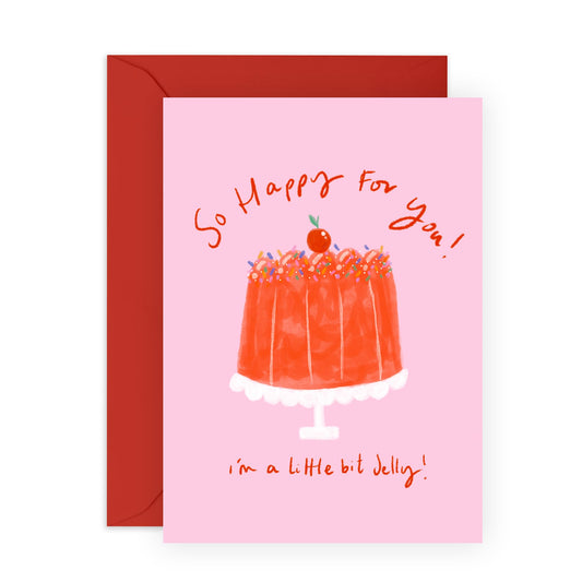 Quirky Greeting Card - 'HAPPY FOR YOU' - Perfect for Sharing in the Joy of Their Special Moments - Ideal for Expressing Genuine Happiness & Support on Any Occasion - Comes With Stickers By Central 23