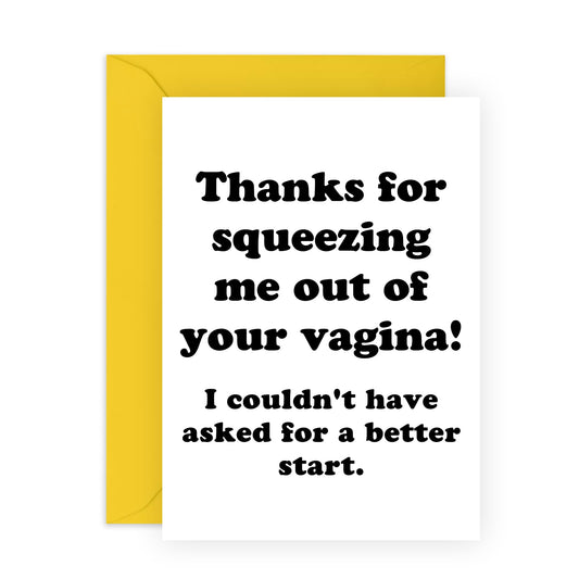 Mum Birthday Card - Rude Birthday Cards For Women - Bday Greeting Cards For Mummy Mum Mama From Daughter Or Son - Gifts For Her - Comes With Stickers - By Central 23