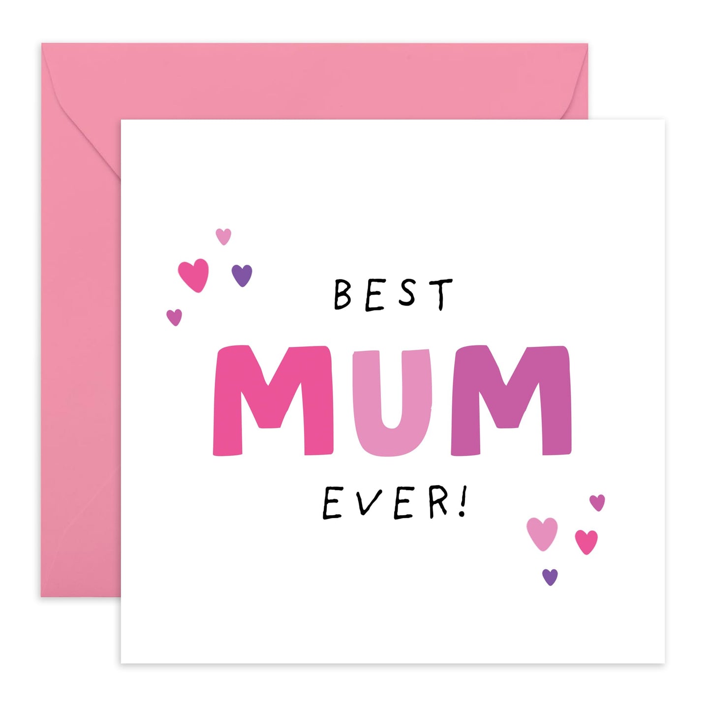 Happy Birthday Mum Card - Best Mum Ever! - Mother's Day Card For Women - I Love You Gifts For Mama Mummy - Thank You Appreciation Cards For Her - Comes With Stickers And Envelope By Central 23