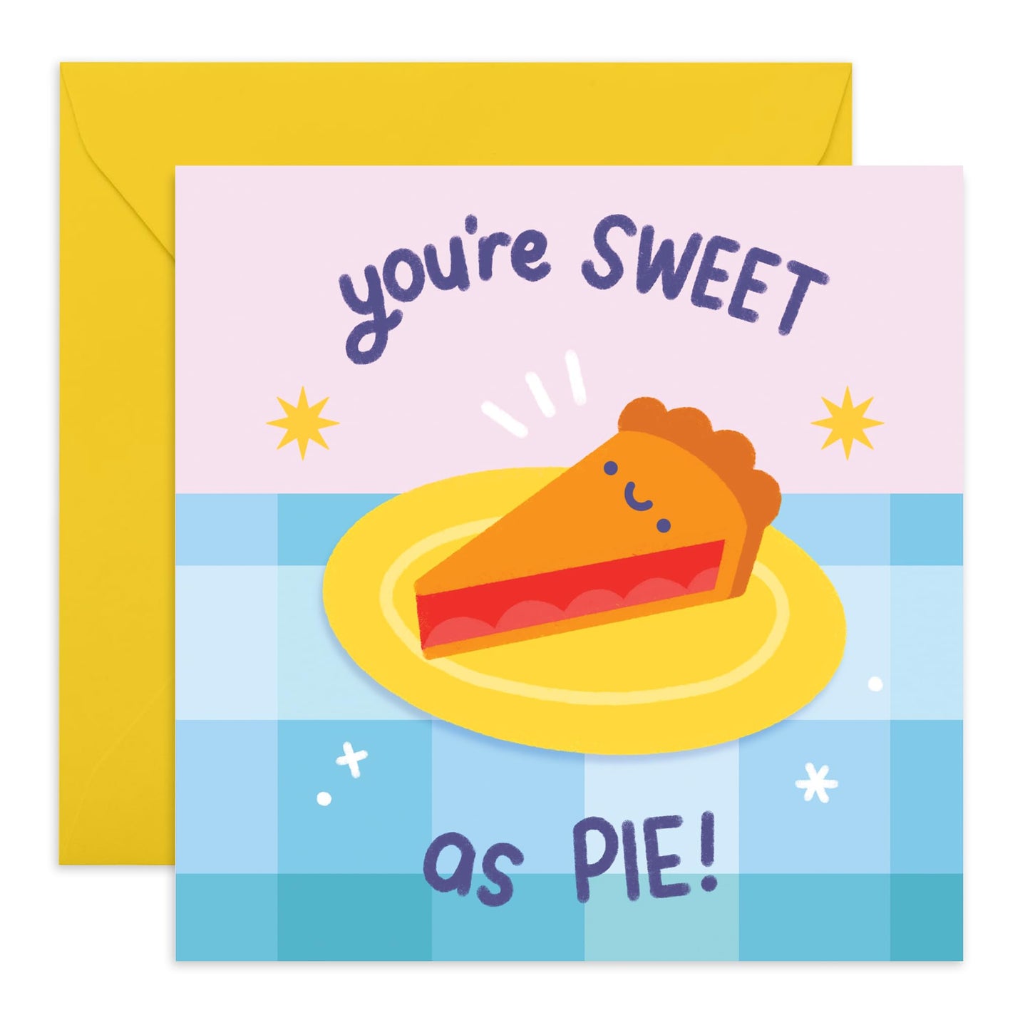Wedding Anniversary Card For Wife Husband - Pie - Funny Anniversary Cards For Boyfriend Girlfriend - Romantic Card - Valentines Cards For Couples - Comes With Stickers By Central 23