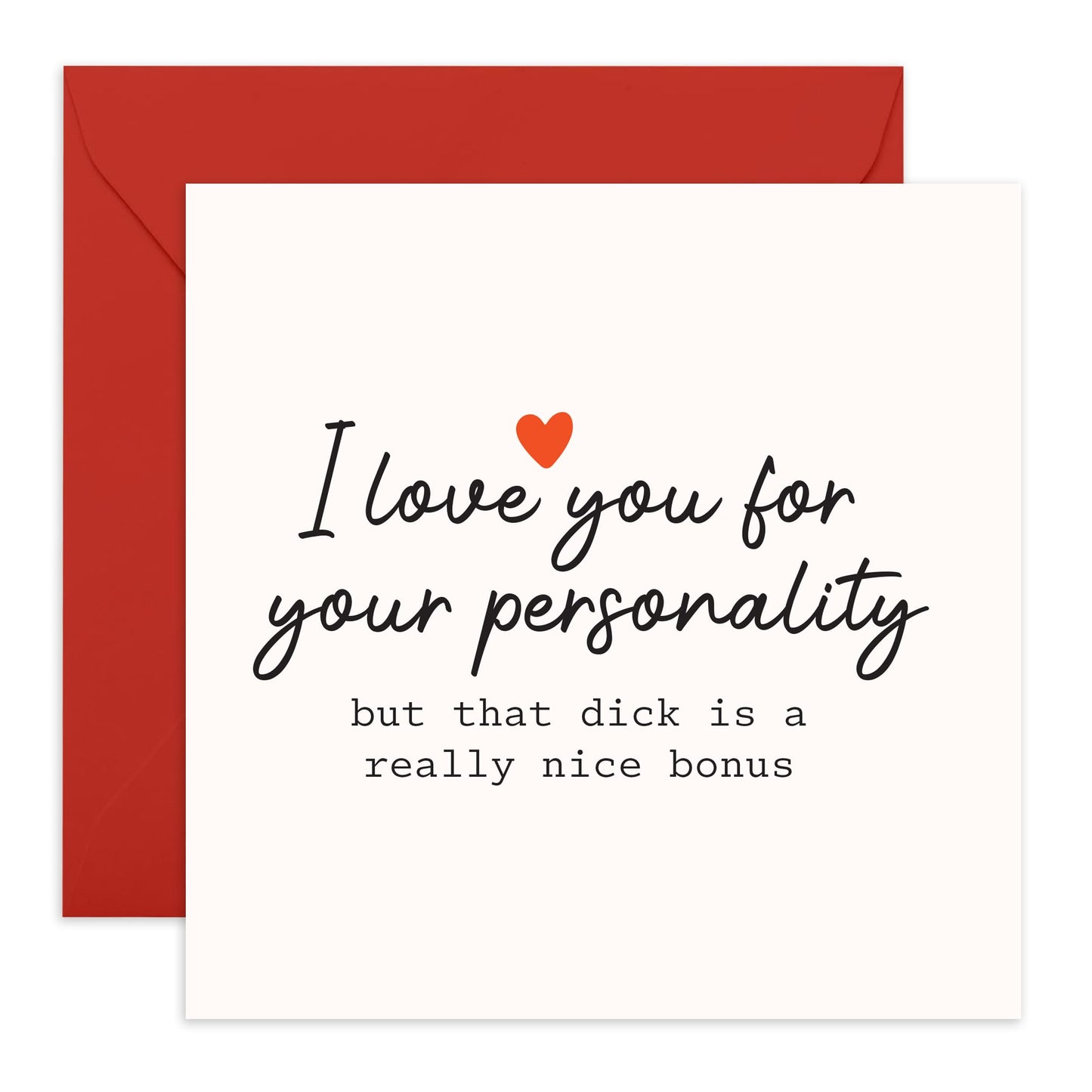 Rude Birthday Cards For Men - Really Nice Bonus - Funny Anniversary Or Valentines Day Cards For Boyfriend Husband Partner Fiance - Comes With Stickers - By Central 23