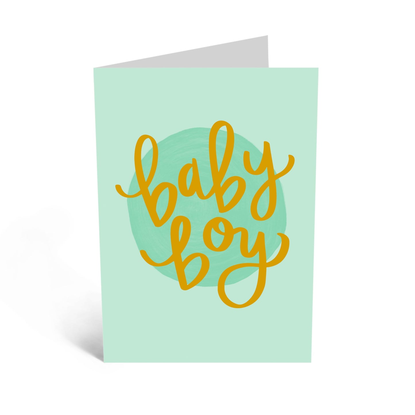 Greeting Card - 'BABY BOY' - Perfect for Celebrating the Arrival of a New Baby with a Touch of Joy - Ideal for Announcements Baby Showers or First Milestones - Comes with Stickers by Central 23