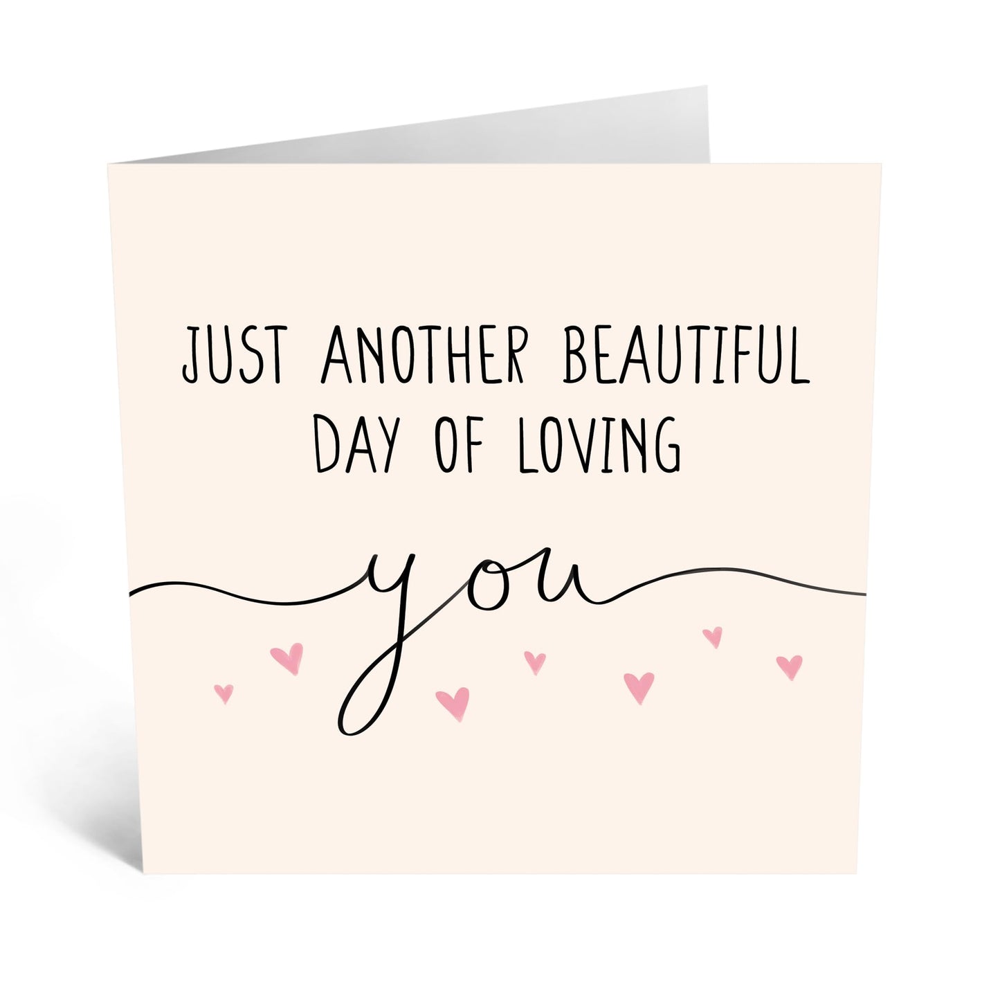 Greeting Card - 'BEAUTIFUL DAY OF LOVING YOU' - Perfect for Celebrating Your Special Bond & Cherished Muments - Ideal for Expressing Deep Affection on Any Occasion - Comes With Stickers By Central 23