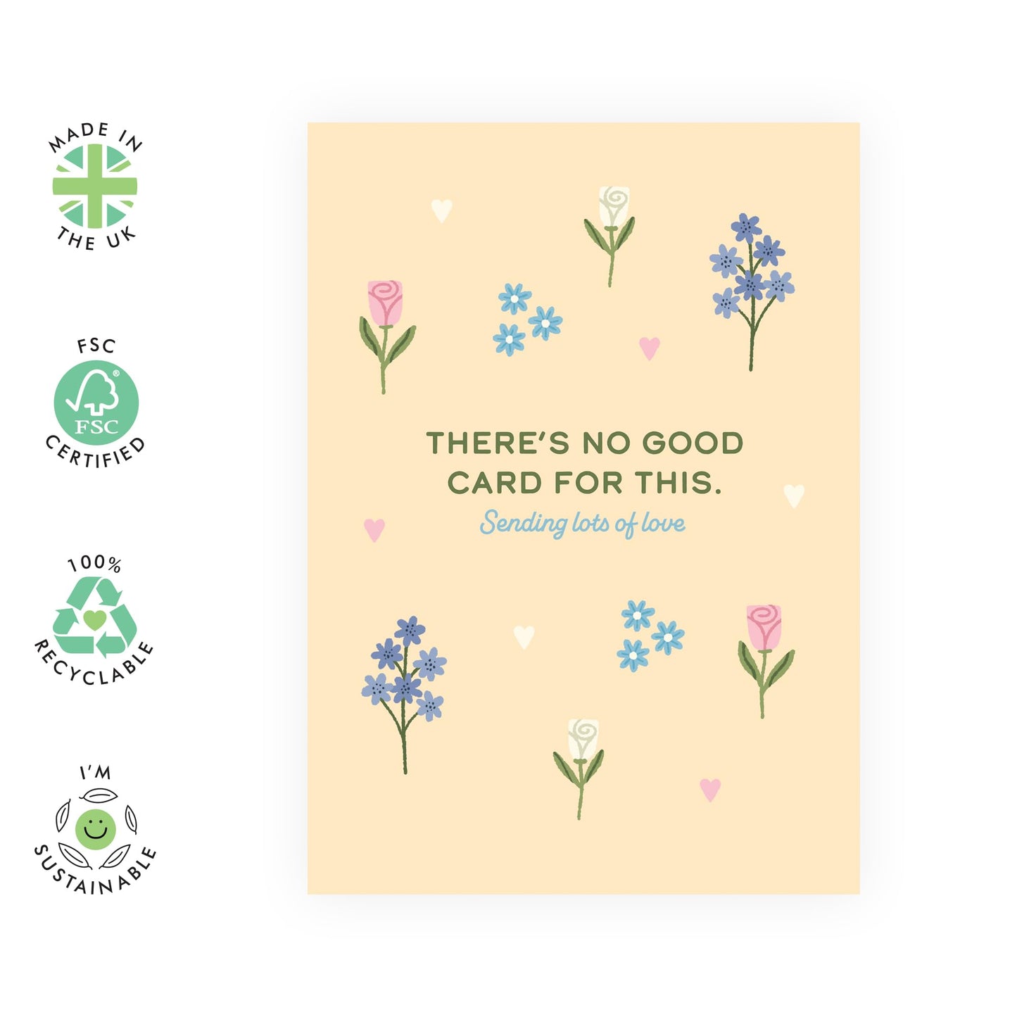 Sympathy Cards - No Good Card - Condolences Gift For Loss - Encouragement Cards For Men Women Friends - Sorry For Your Loss Card - Comes With Fun Stickers By Central 23