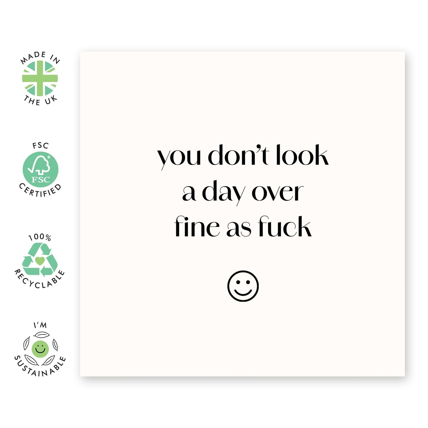 Rude Birthday Cards For Men Women - Fine As F*ck - Funny Birthday Card For Girlfriend Wife Sister - Friend Birthday Card Female - Gifts For Her - Comes With Fun Stickers - By Central 23