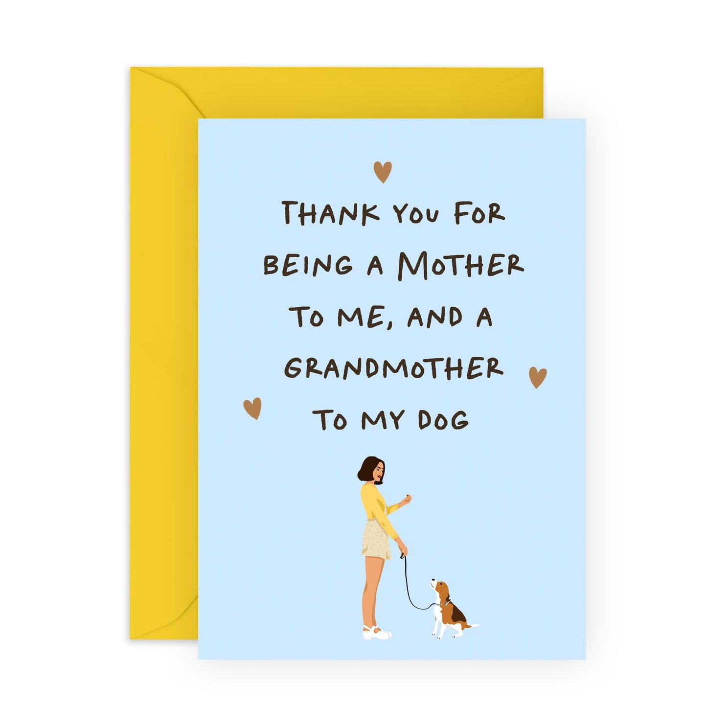 Mum Birthday Card For Her - Grandmother To My Dog 3 - Cheeky Greeting Cards For Grandmum Mother Mummy - Pet Owners - Greeting Cards For Fur Parents - Comes With Fun Stickers By Central 23