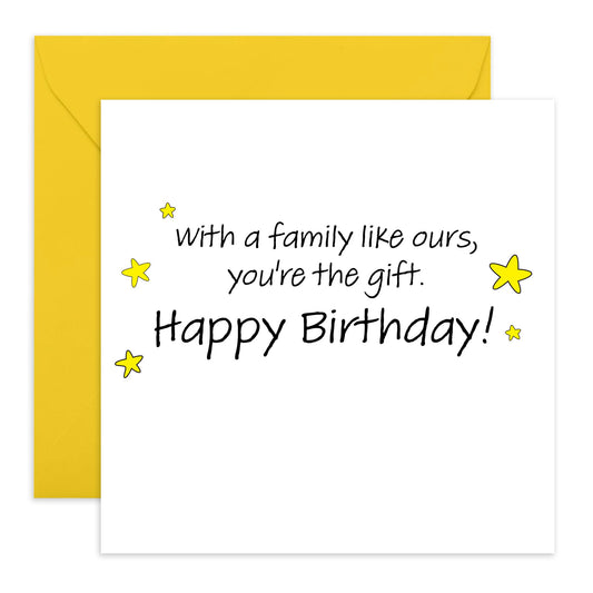 Kids Birthday Cards - You're The Gift - Baby Birthday Cards For Girls Boys Toddlers - Gifts For Son Daughter Niece Nephew - From Mum Dad - Comes With Stickers By Central 23