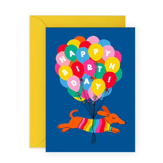Birthday Card For Kids - Birthday Sausage Dog - Baby Milestone Cards - Birthday Gift For Son Daughter Niece Nephew - Gift From Mum Dad - Birthday Card Boys Girls - Comes With Stickers By Central 23