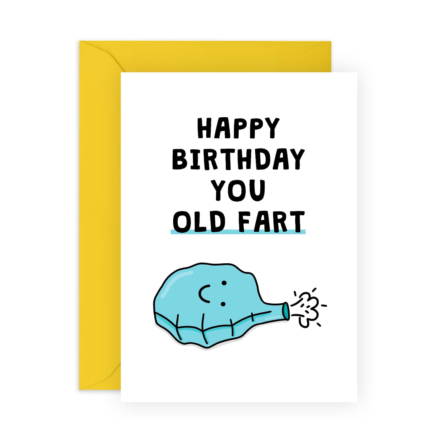 Hilarious Birthday Cards For Him Her - Old Fart - Funny Greeting Cards For Husband Brother Sister Dad - Gifts For Men And Women - Comes With Fun Stickers By Central 23