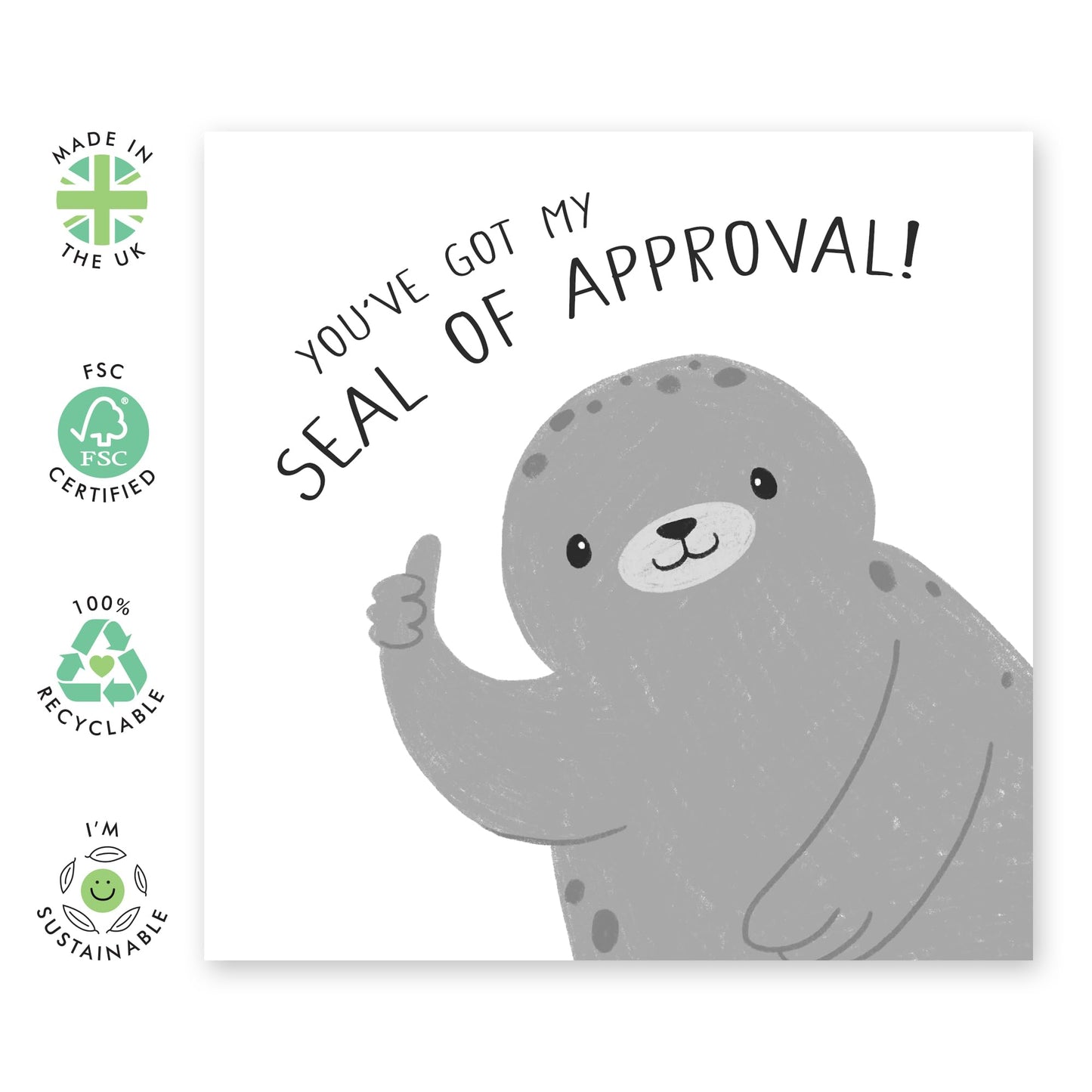 Funny Goodbye Cards For Coworker - Seal Of Approval - Leaving Cards For Colleagues - Colleague Boss - Farewell Card - Moving Away - Good Luck In Your New Job Card - Comes With Stickers By Central 23