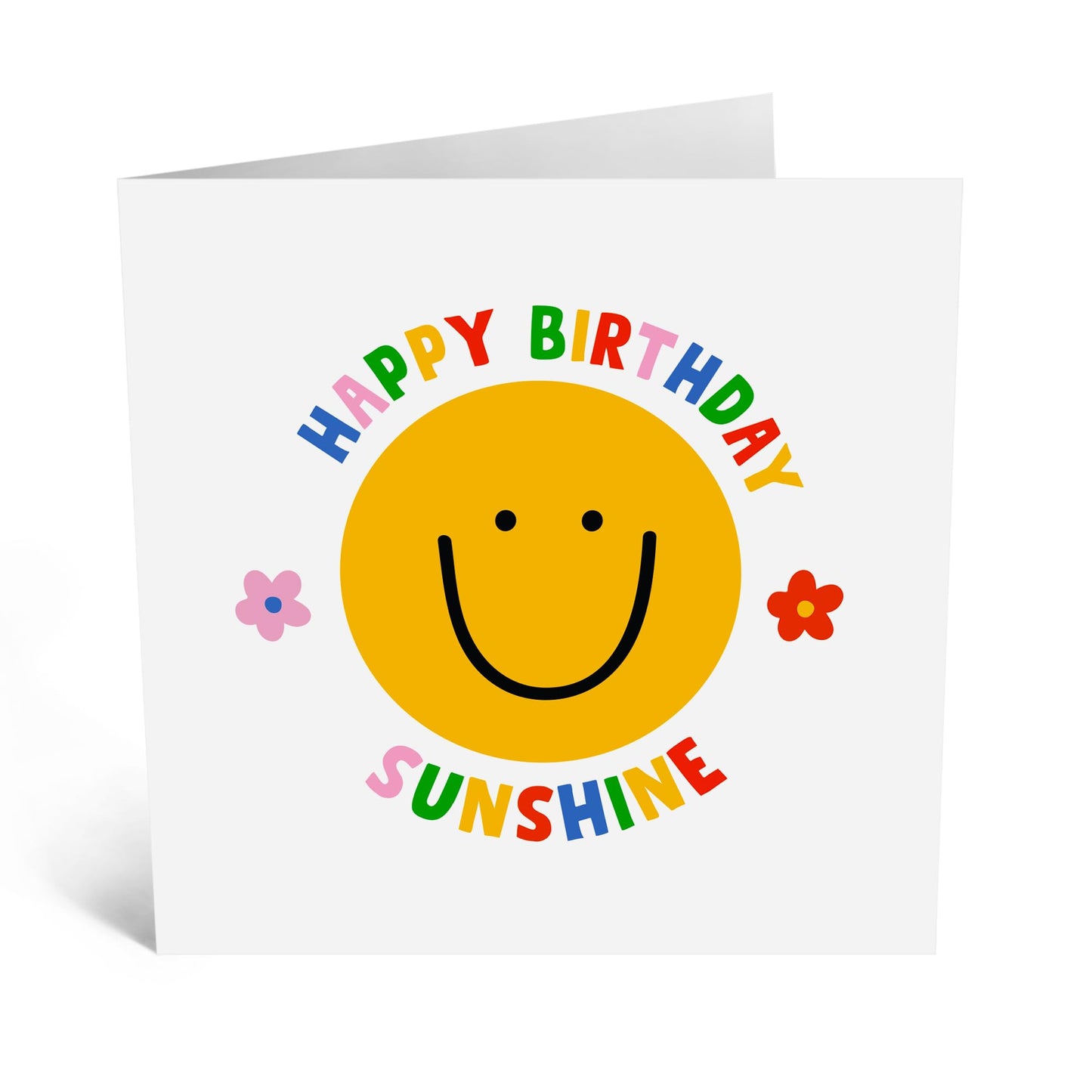 Birthday Card - 'Sunshine' - For Anyone - Bright and Cheerful - Perfect for Celebrating a Special Birthday with Warmth and Joy - Make Their Day Extra Special - Comes with Fun Stickers by Central 23